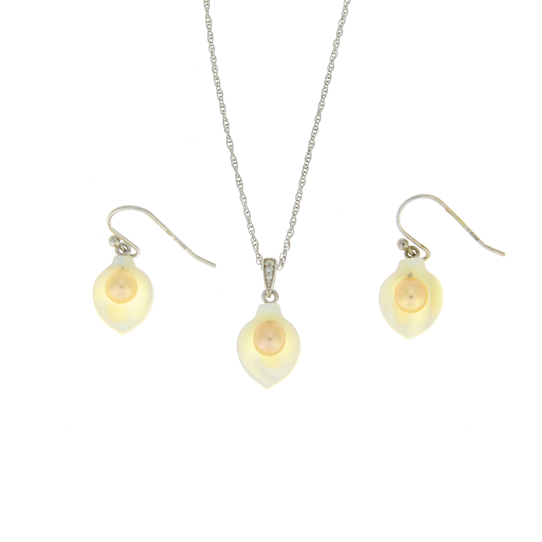 Natural FW Pearl Jewelry sets Sterling Silver on sale at MyriadMart