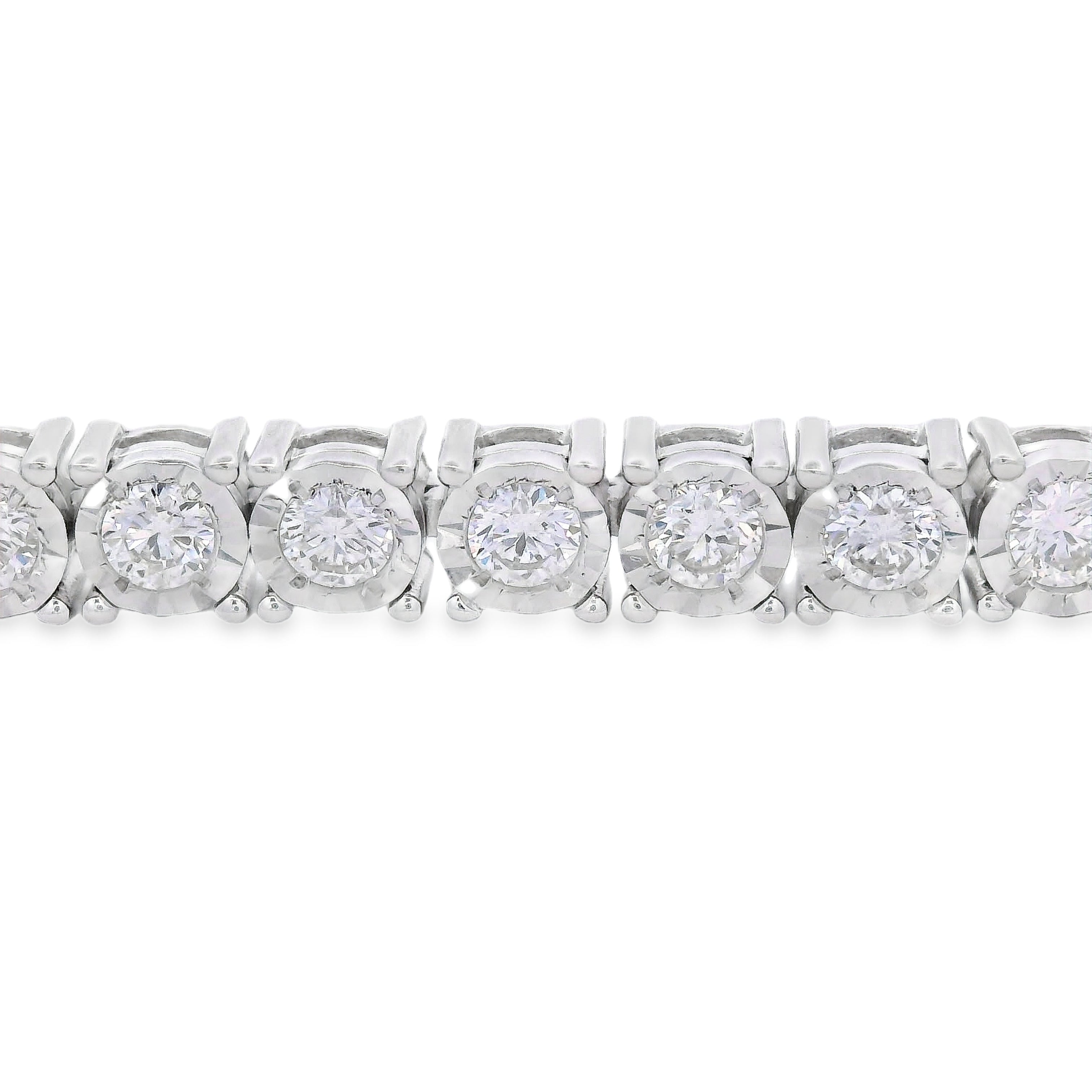 Lab Grown Diamond Tennis Bracelet Sterling Silver on sale at MyriadMart