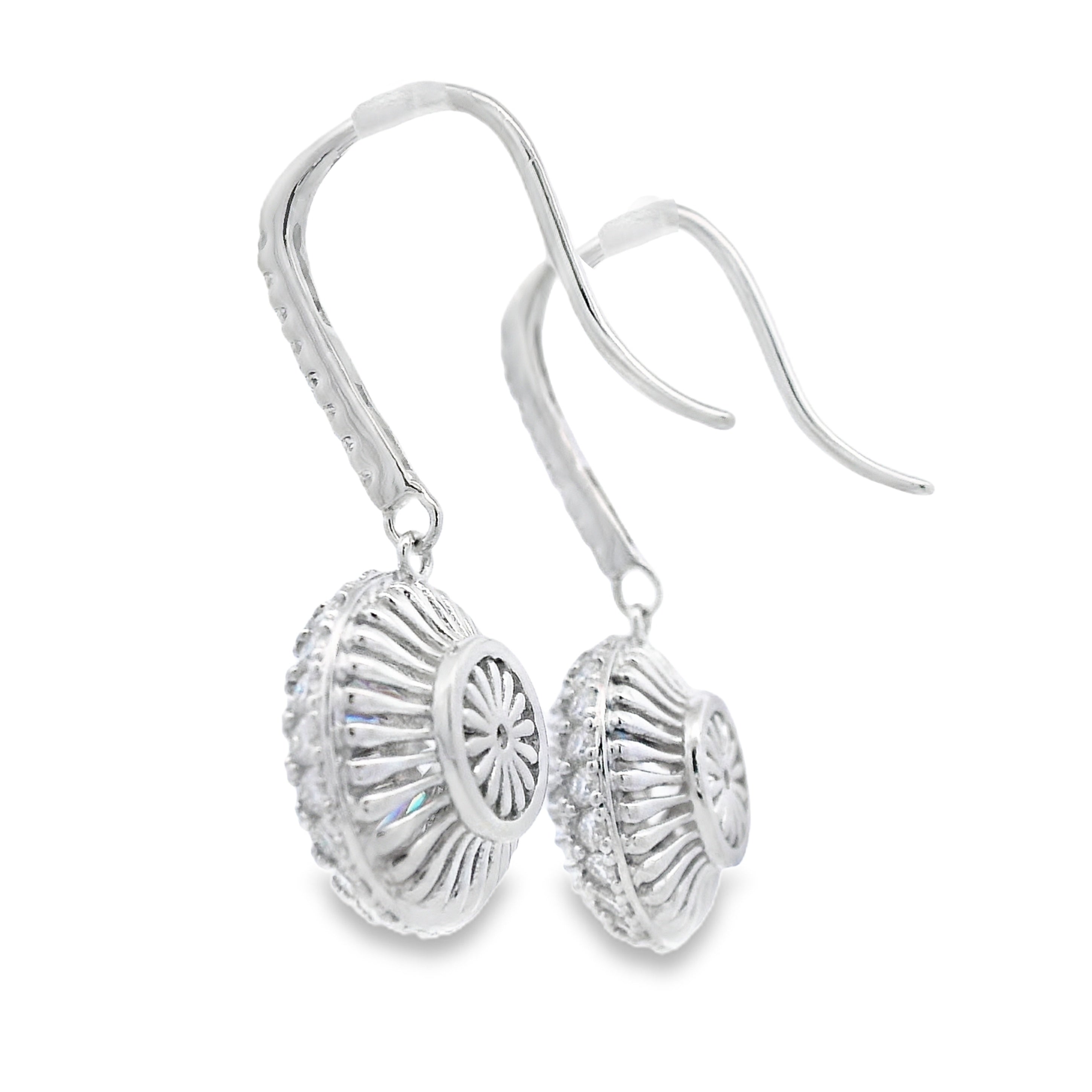 8.33ct Moissanite Dangle Earrings Sterling Silver on sale at MyriadMart
