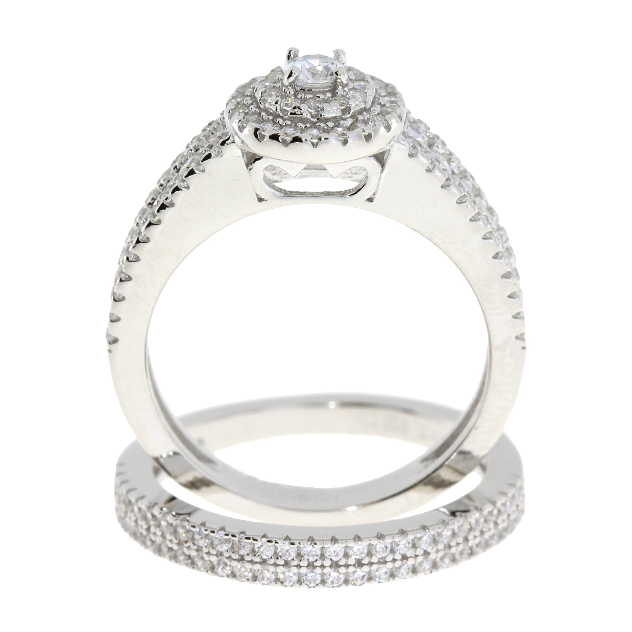 Cubic Zirconia CZ SS Bridal Sterling Silver on sale at MyriadMart