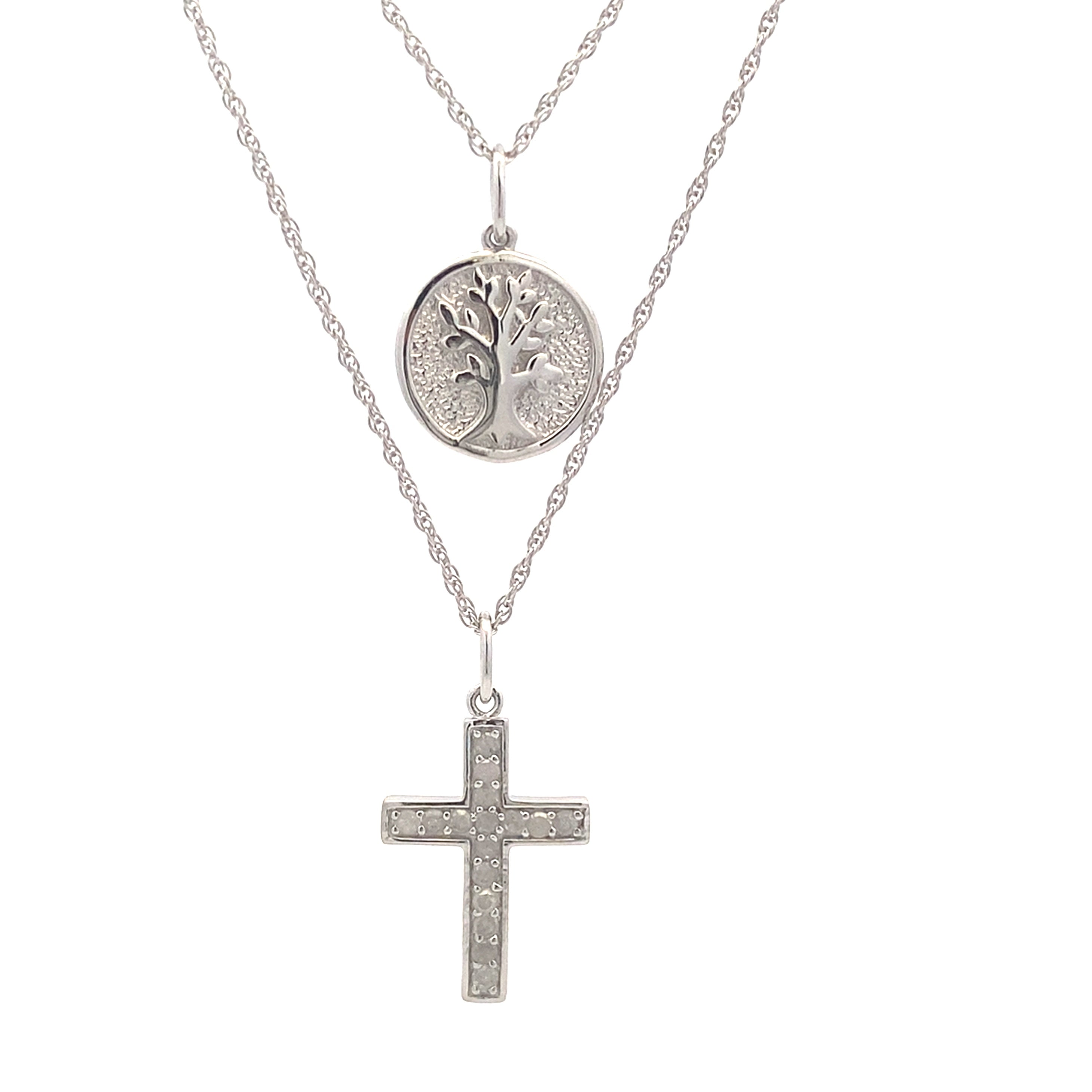 .20ct Diamond Cross Religious Pendant Sterling Silver on sale at MyriadMart