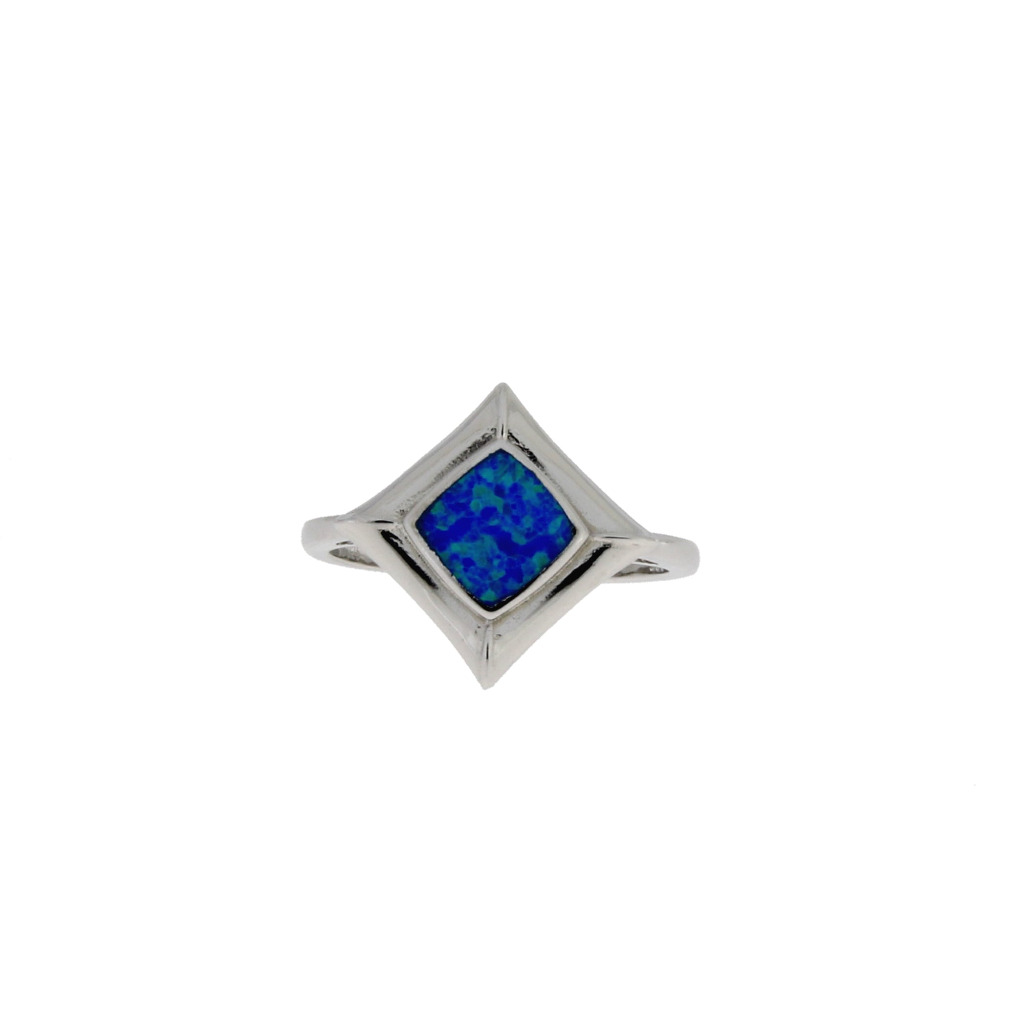 Created Opal Ring Sterling Silver on sale at MyriadMart