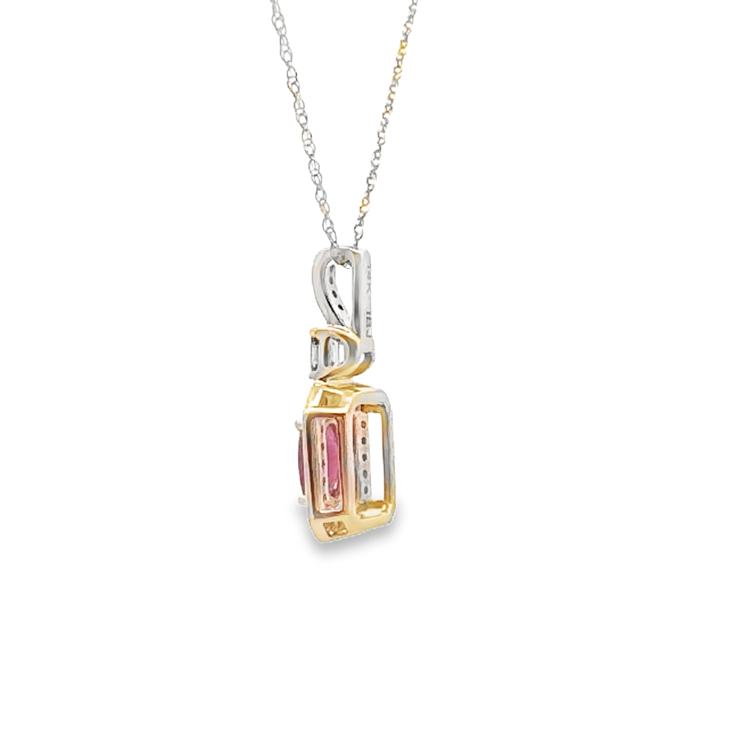 .72ct Ruby Diamond Fashion Pendants 14KT Yellow Gold on sale at MyriadMart
