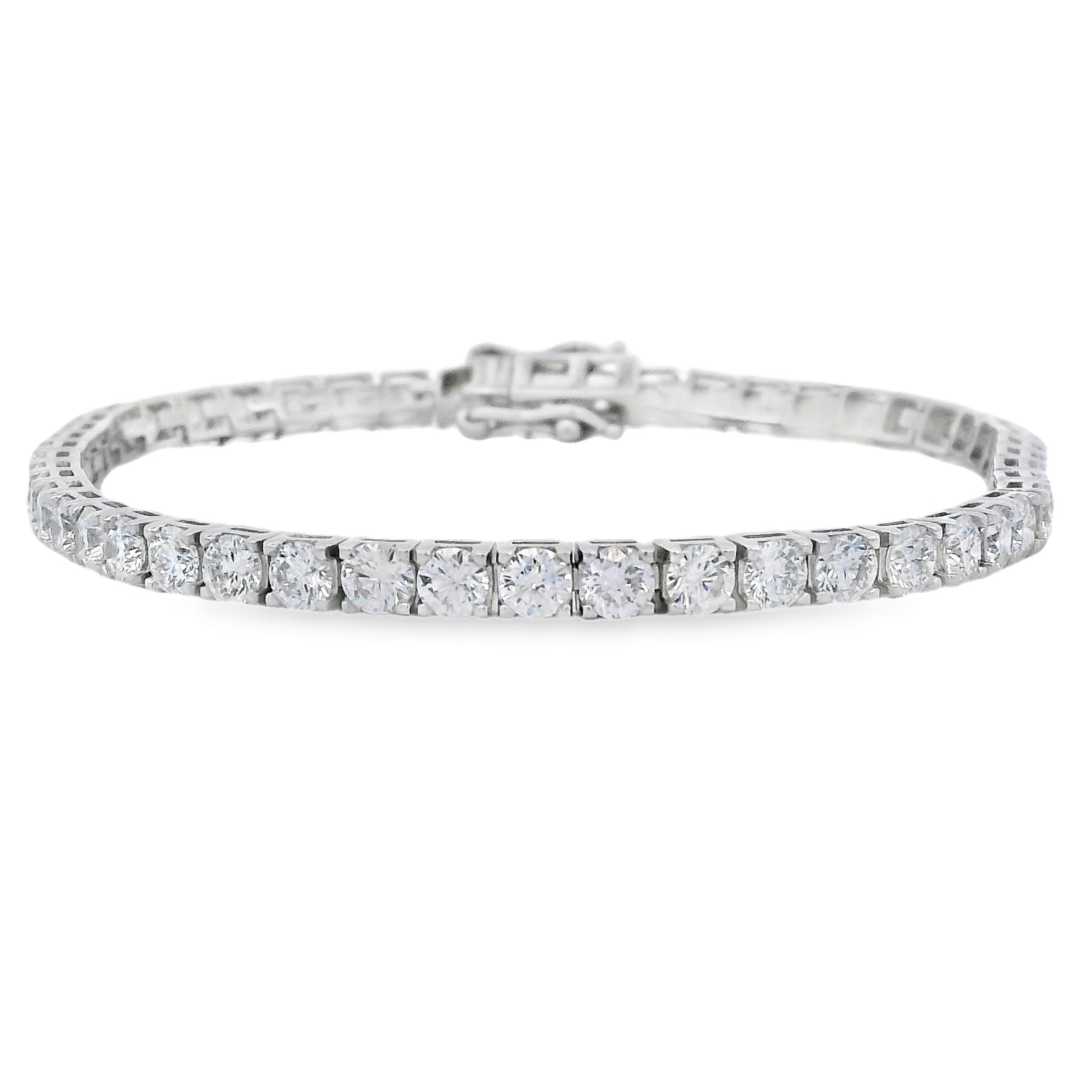 Lab Grown Diamond Tennis Bracelet Sterling Silver on sale at MyriadMart