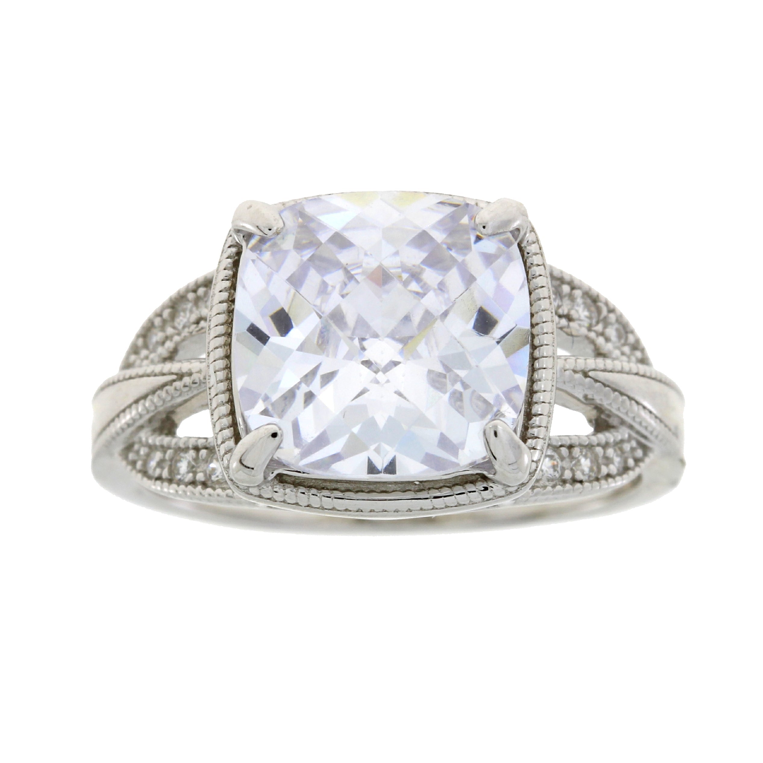 Cubic Zirconium Ring Sterling Silver on sale at MyriadMart