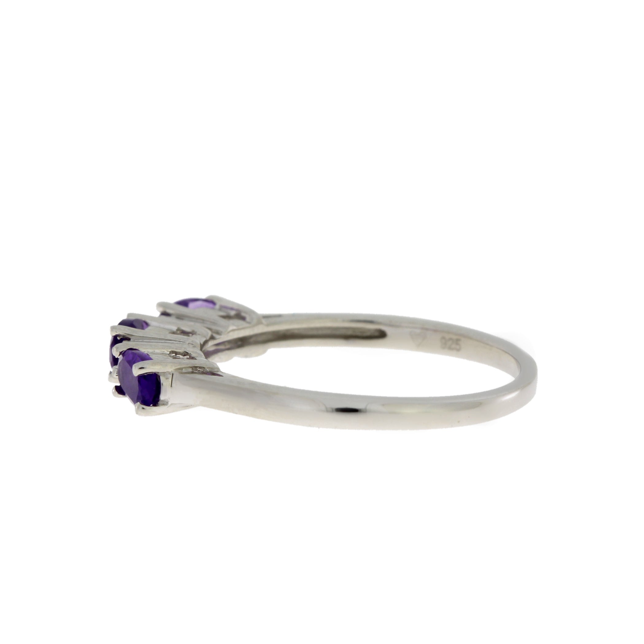.70ct Amethyst Diamond Ring Sterling Silver on sale at MyriadMart