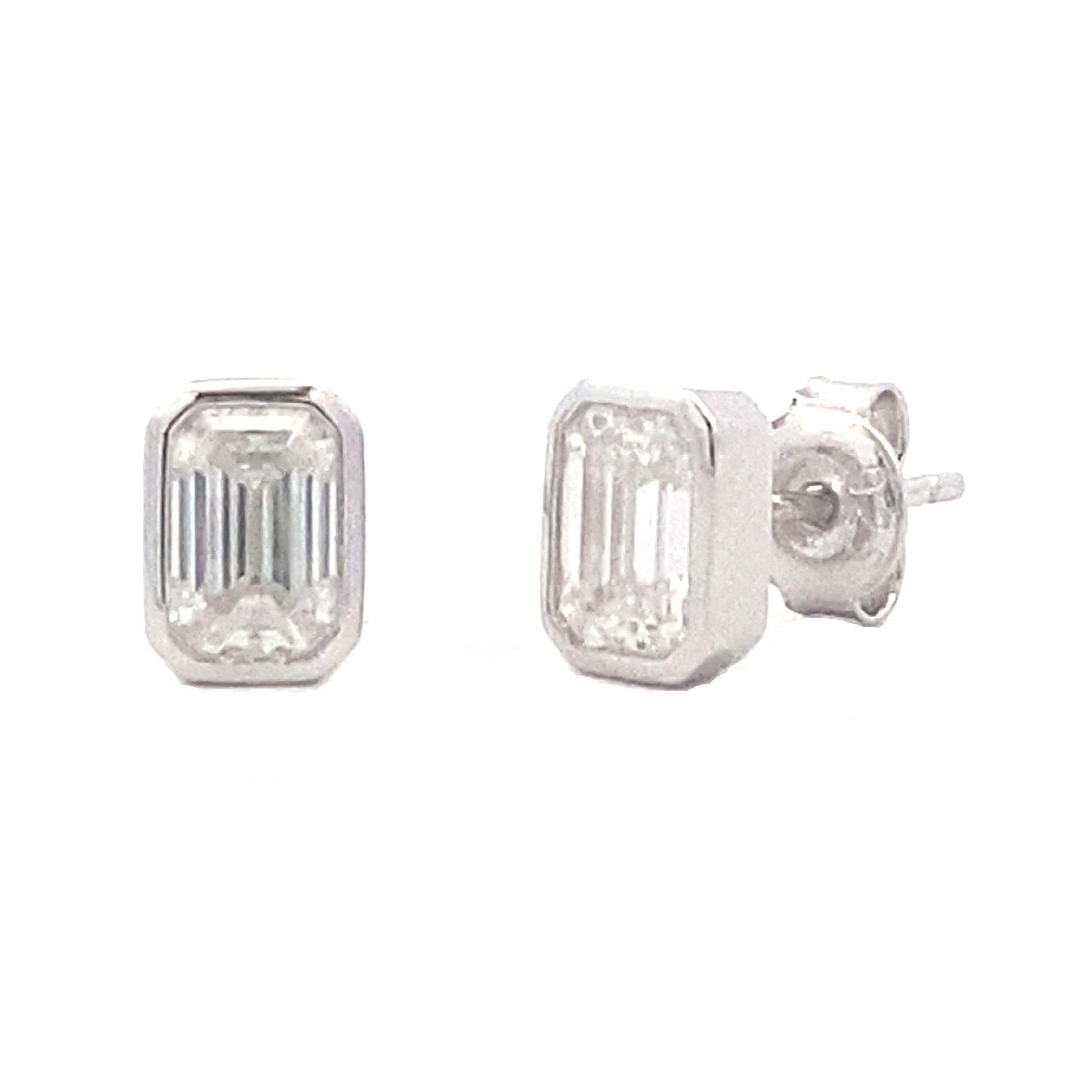 .85ct Moissanite Stud Earrings Sterling Silver on sale at MyriadMart