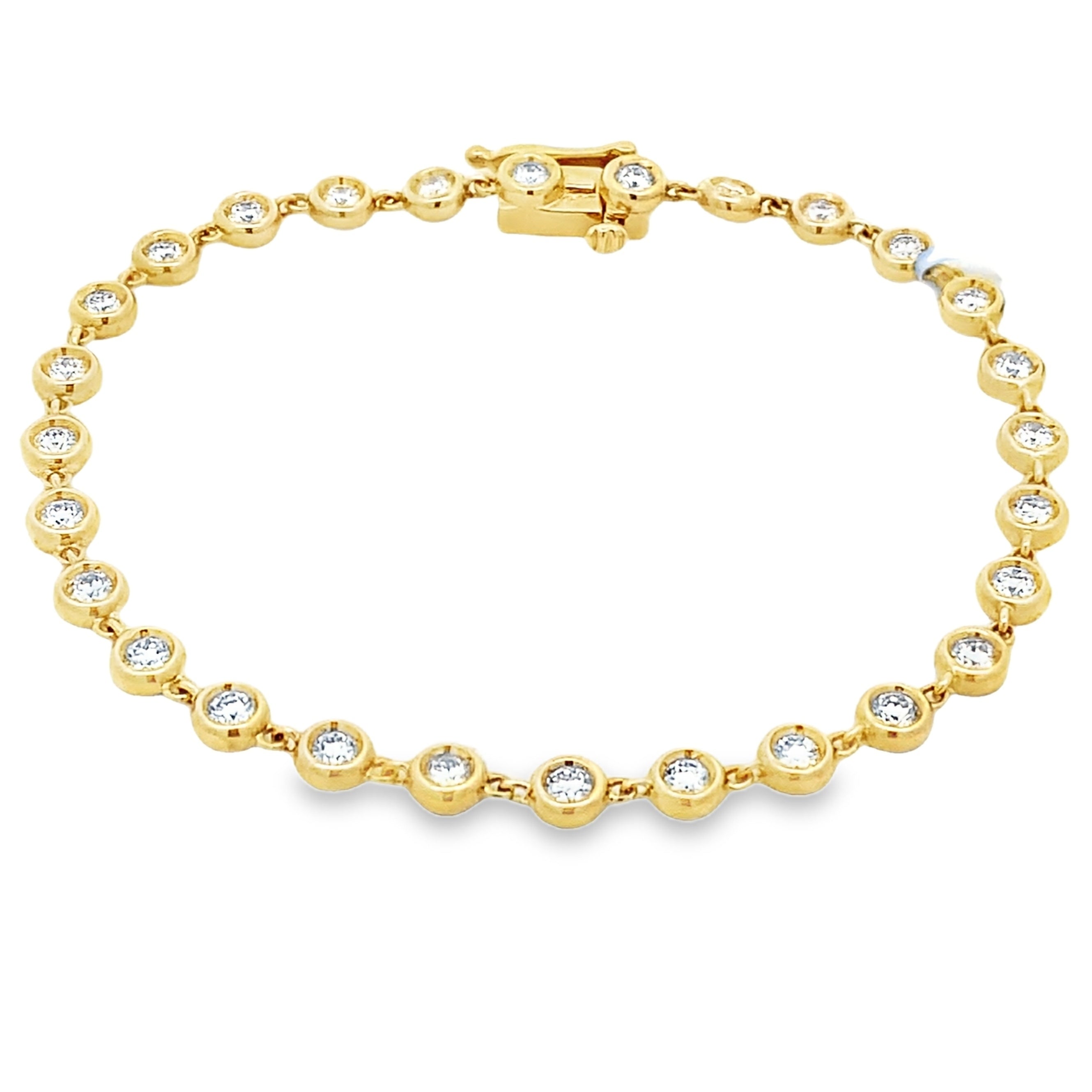 1.50ct Lab Grown Diamond Bracelet 10KT Yellow Gold on sale at MyriadMart