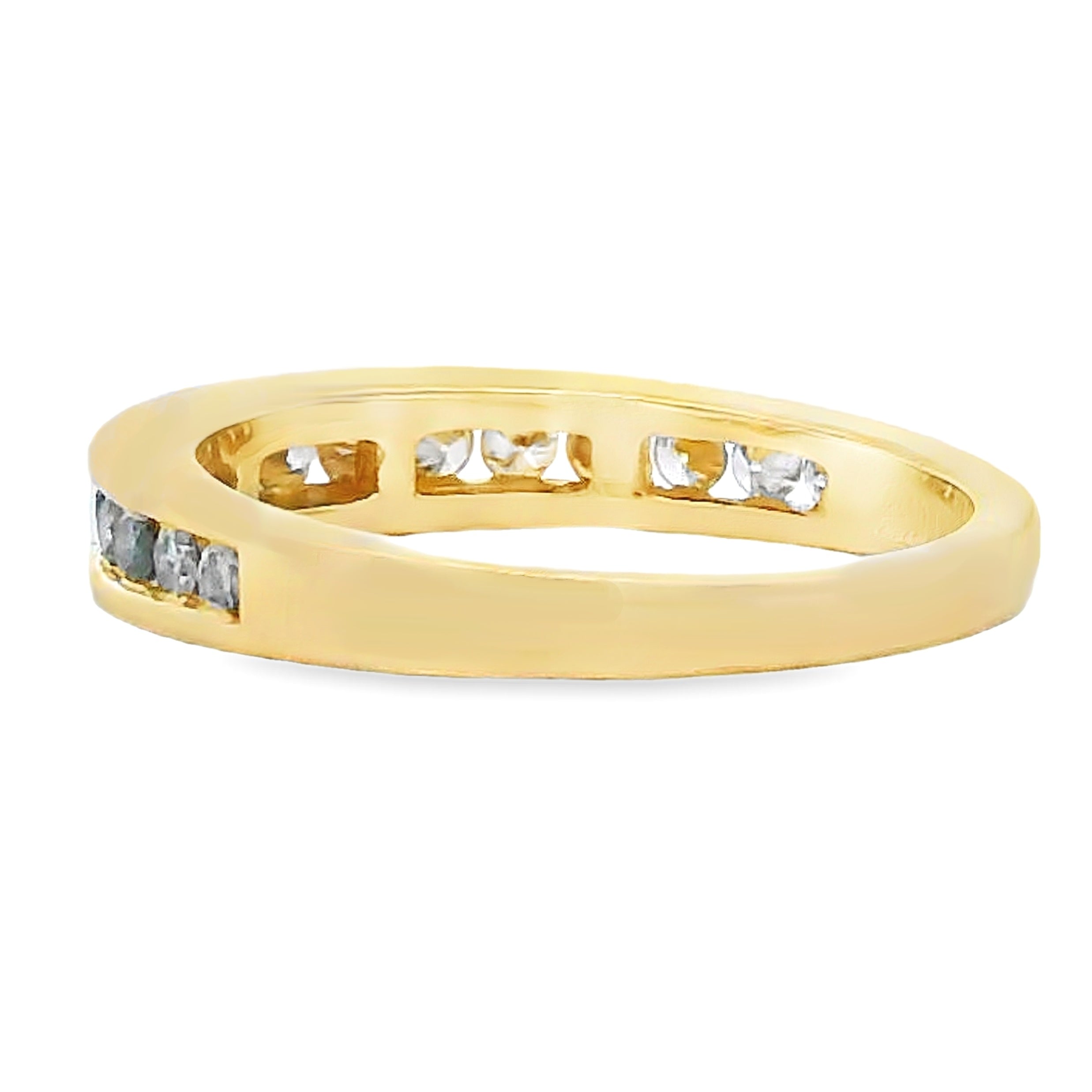 .35ct Diamond Wedding Band Ring 14KT Yellow Gold on sale at MyriadMart