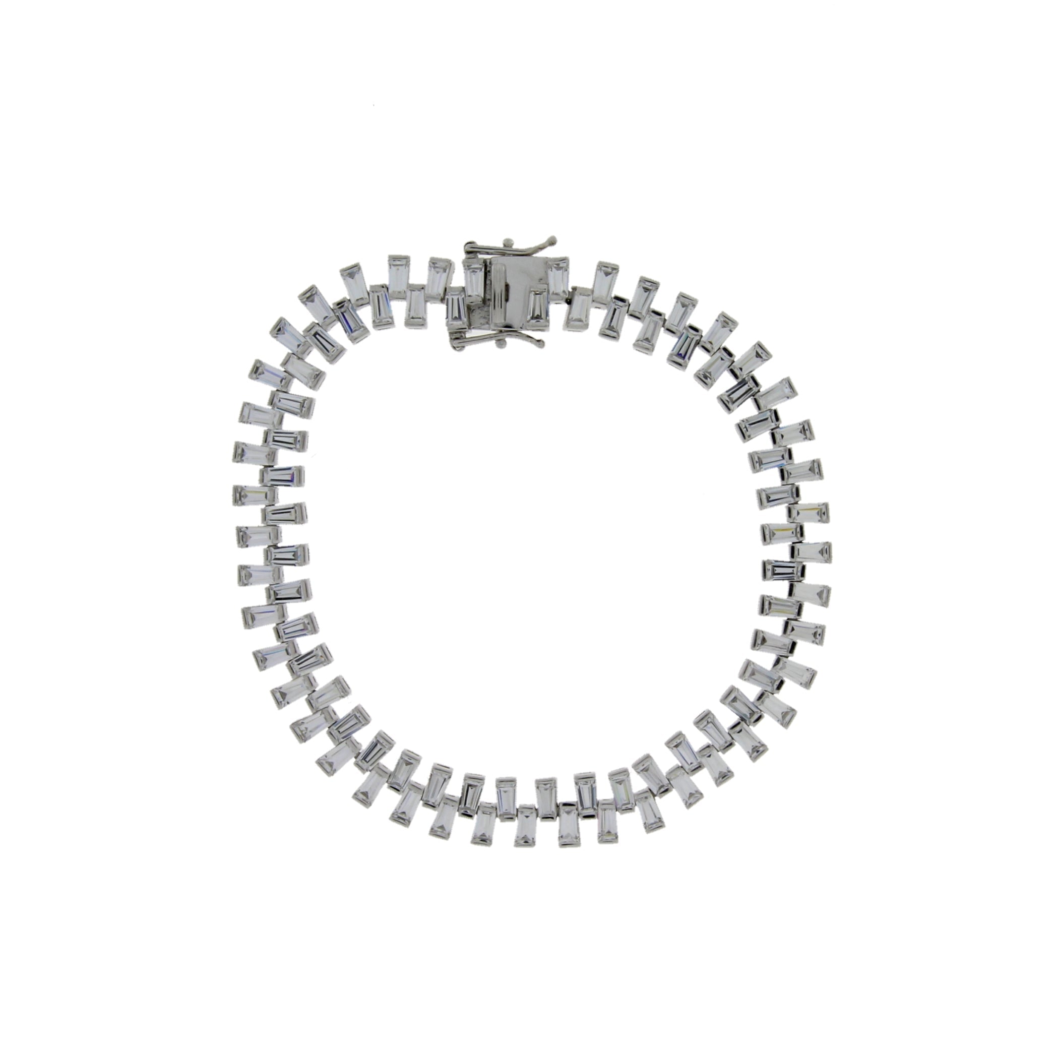 Cubic Zirconium Tennis Bracelet Sterling Silver on sale at MyriadMart