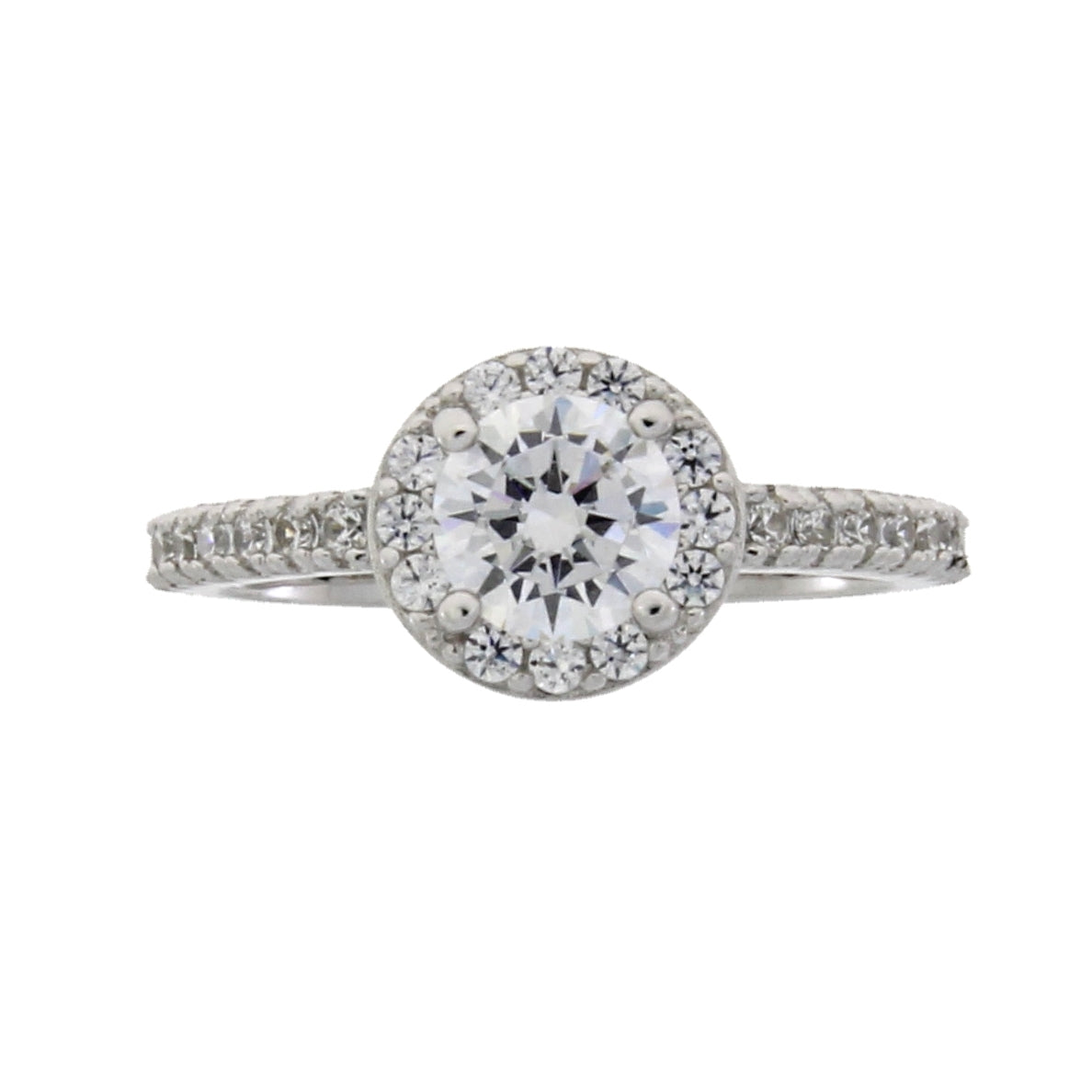Cubic Zirconium Ring Sterling Silver on sale at MyriadMart