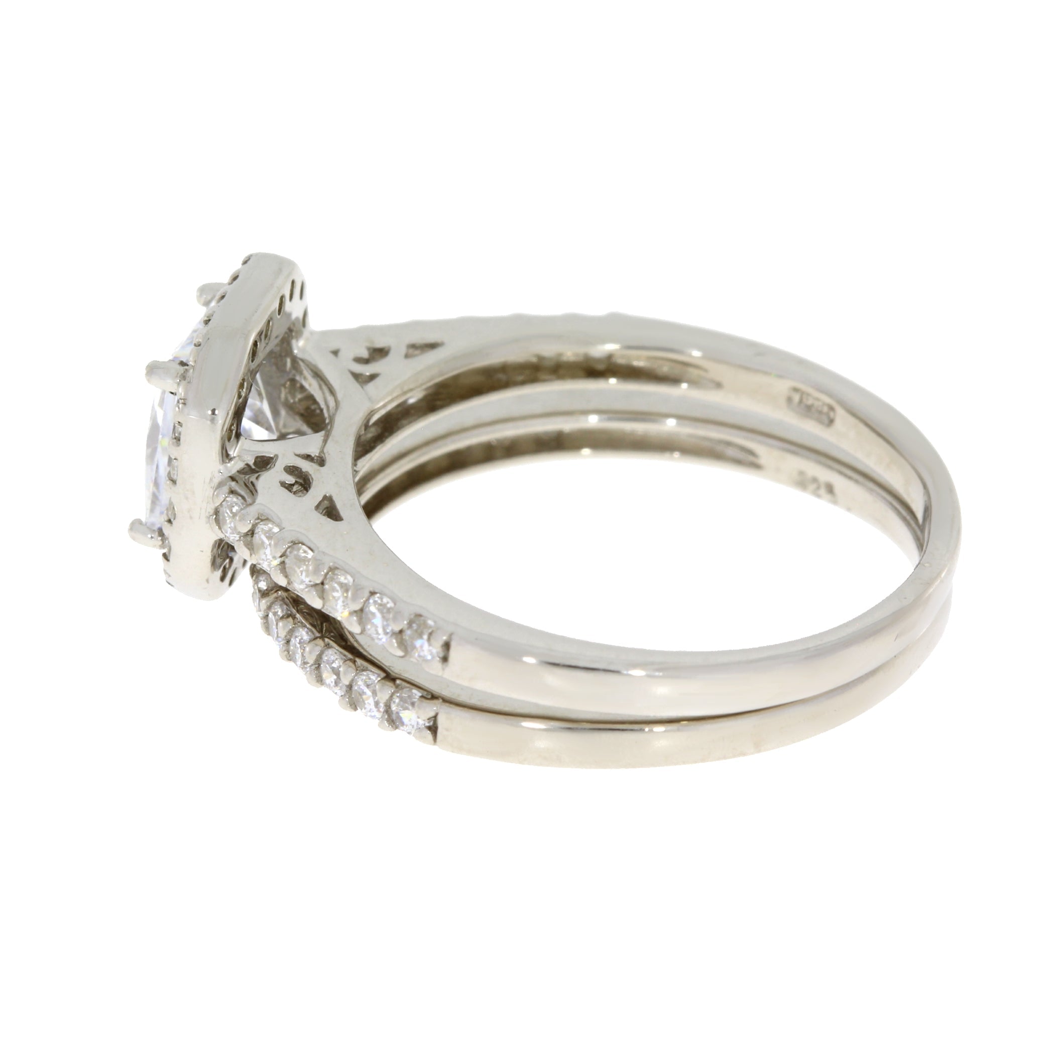 Cubic Zirconia CZ SS Bridal Sterling Silver on sale at MyriadMart