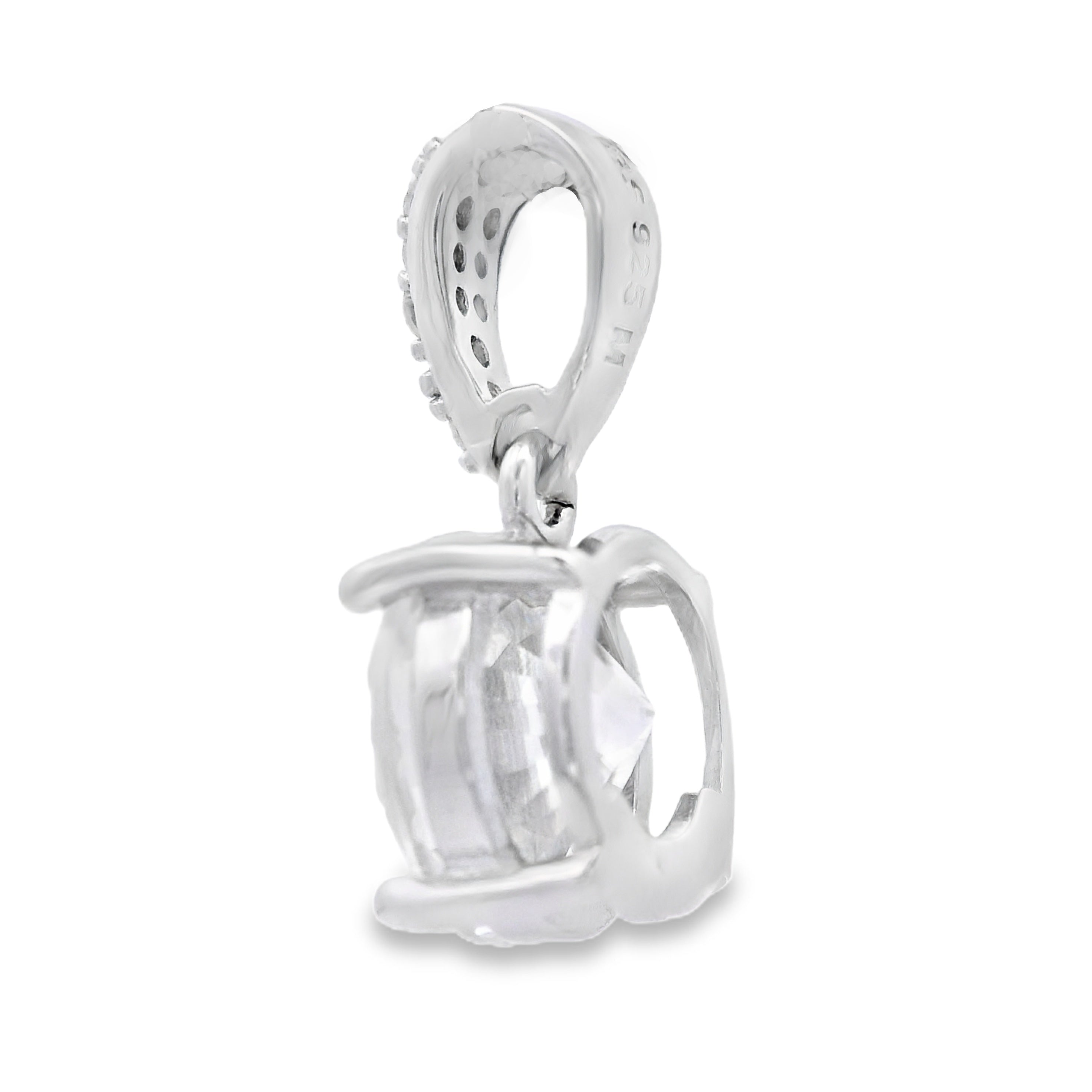 2.00ct Moissanite Pendant Sterling Silver on sale at MyriadMart