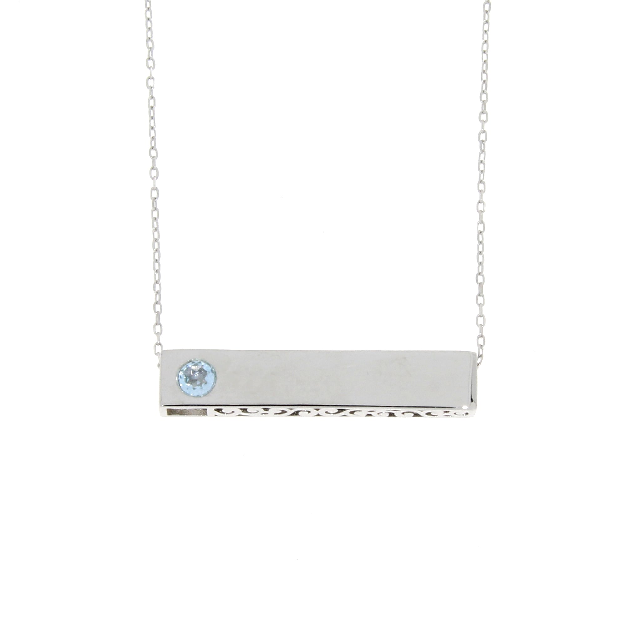 Blue Topaz Fashion Pendants Sterling Silver on sale at MyriadMart