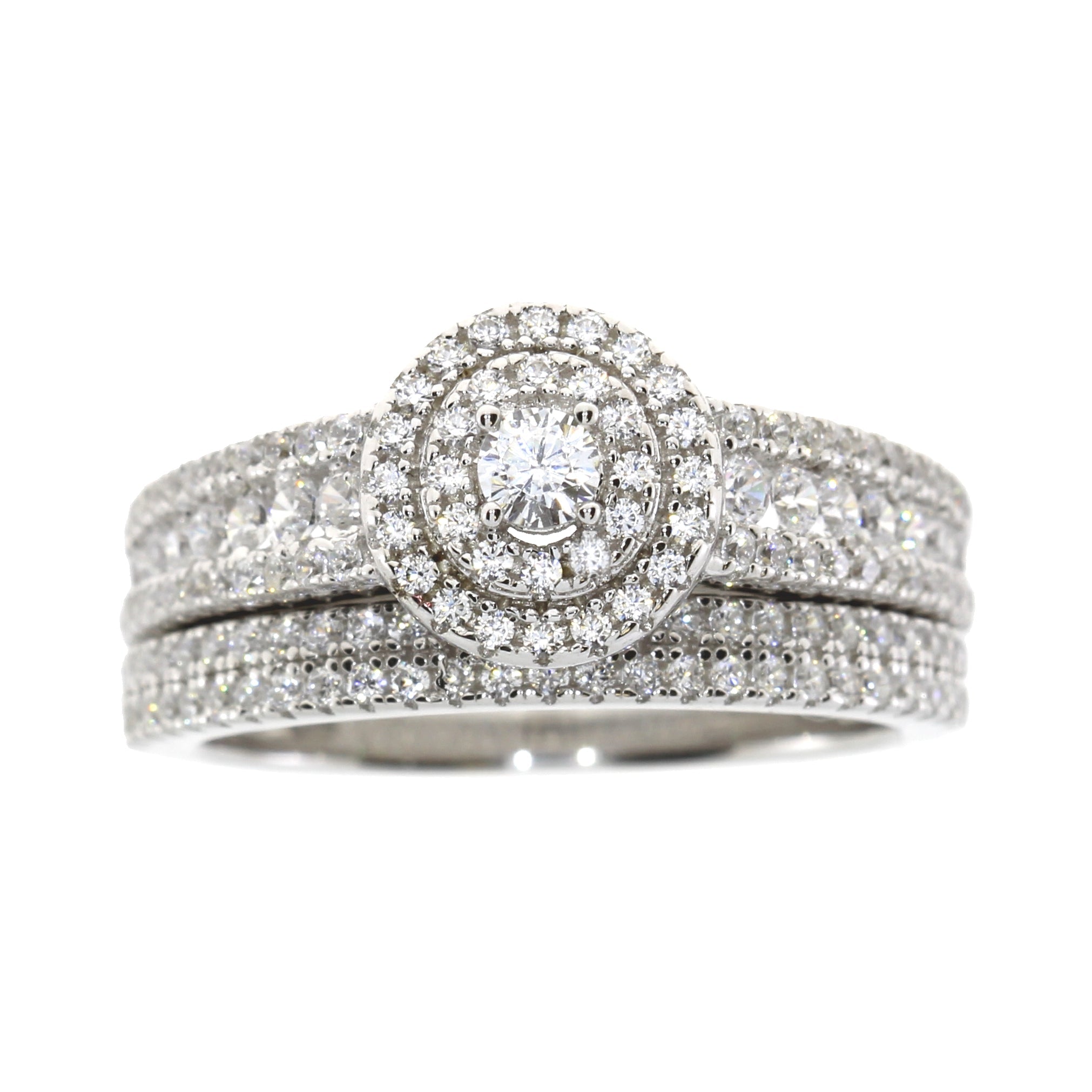 Cubic Zirconia CZ SS Bridal Sterling Silver on sale at MyriadMart