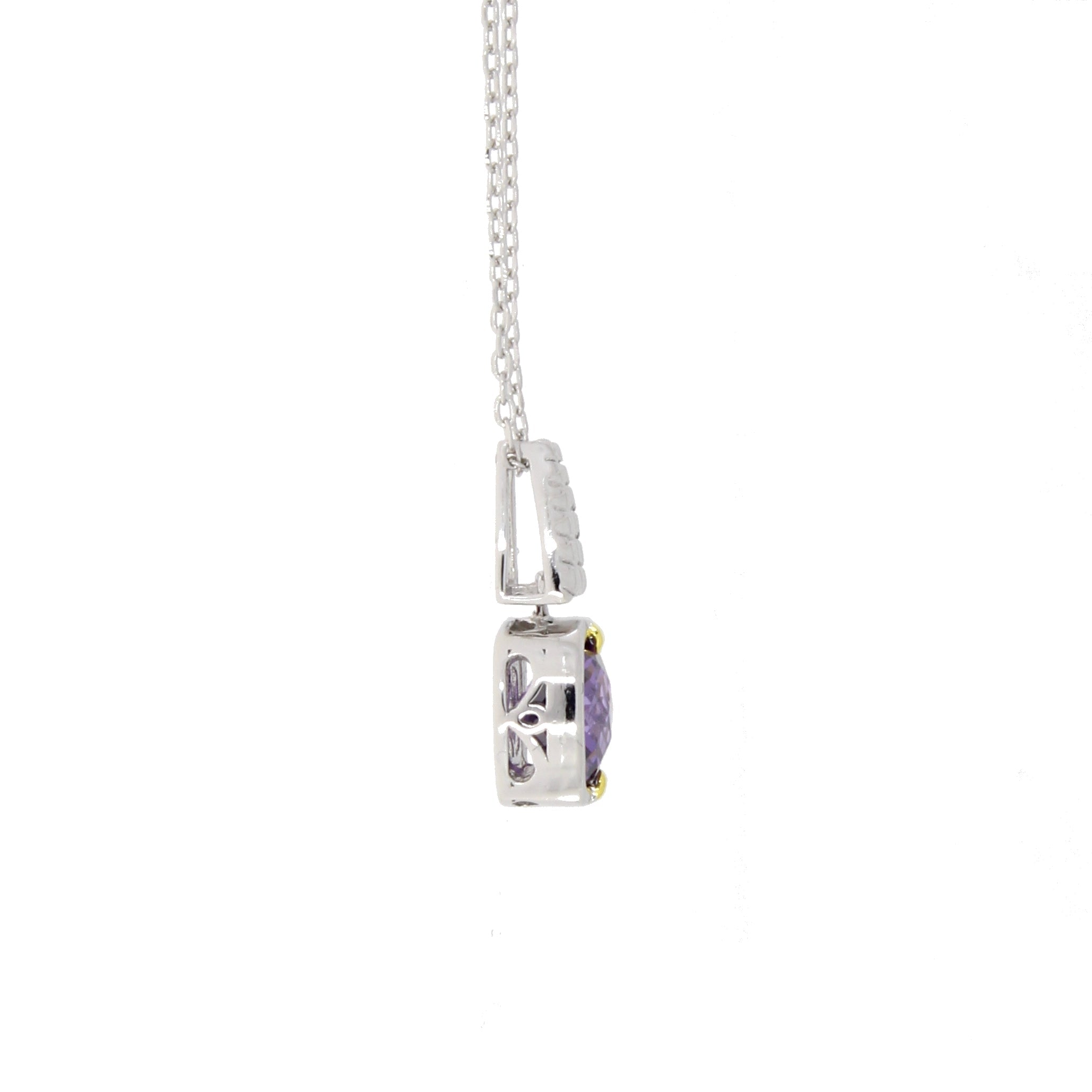 Cubic Zirconium Fashion Pendants Sterling Silver on sale at MyriadMart