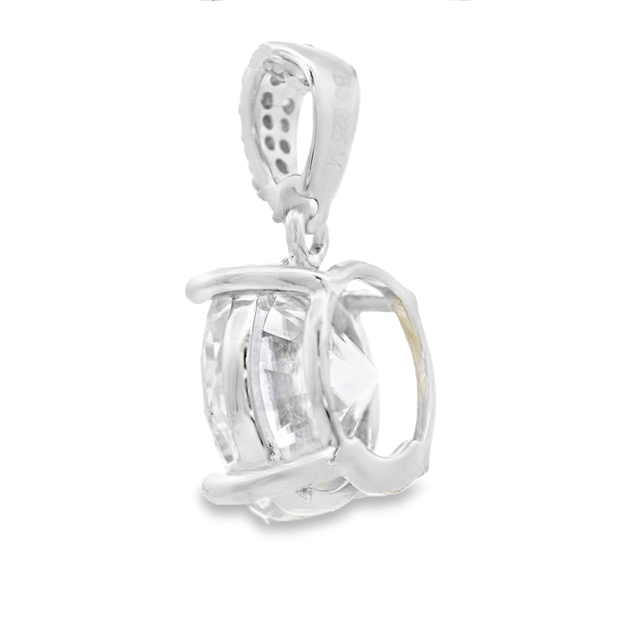 4.00ct Moissanite Pendant Sterling Silver on sale at MyriadMart