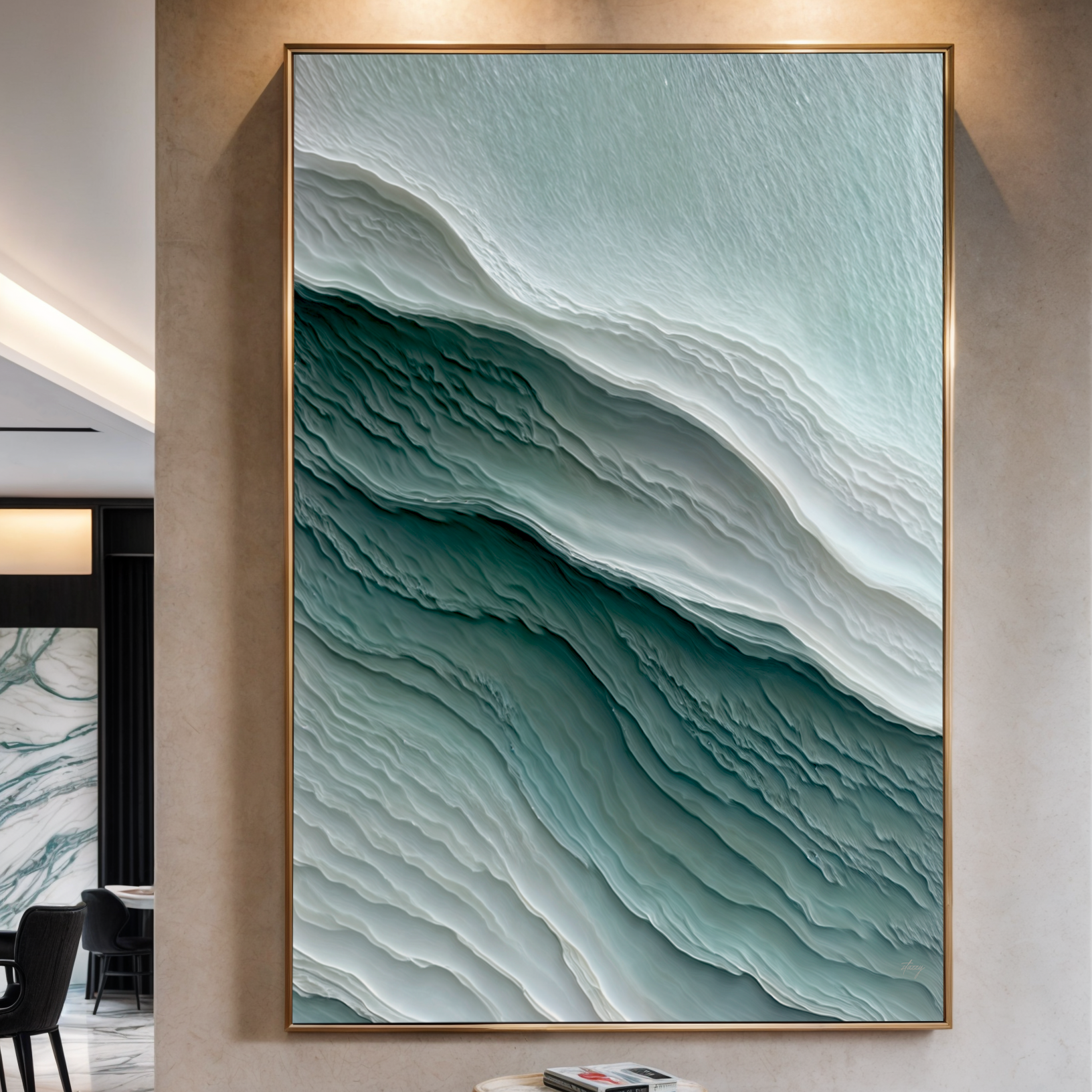 Canvas Print: "Aegean Layers" on sale at MyriadMart