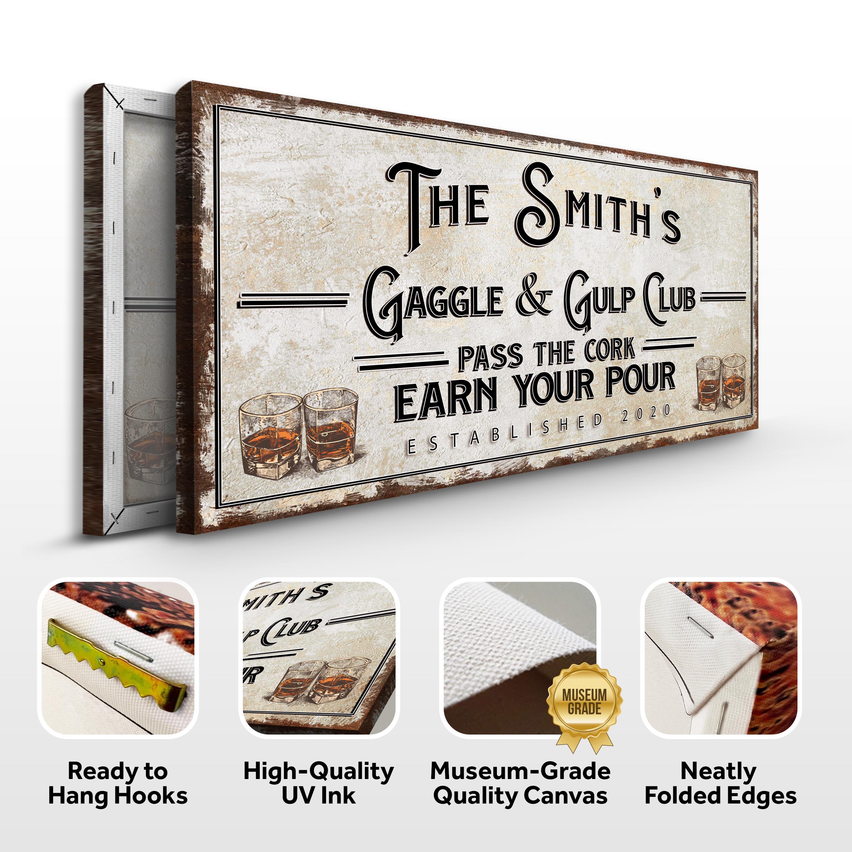 Gaggle & Gulp Club Sign on sale at MyriadMart