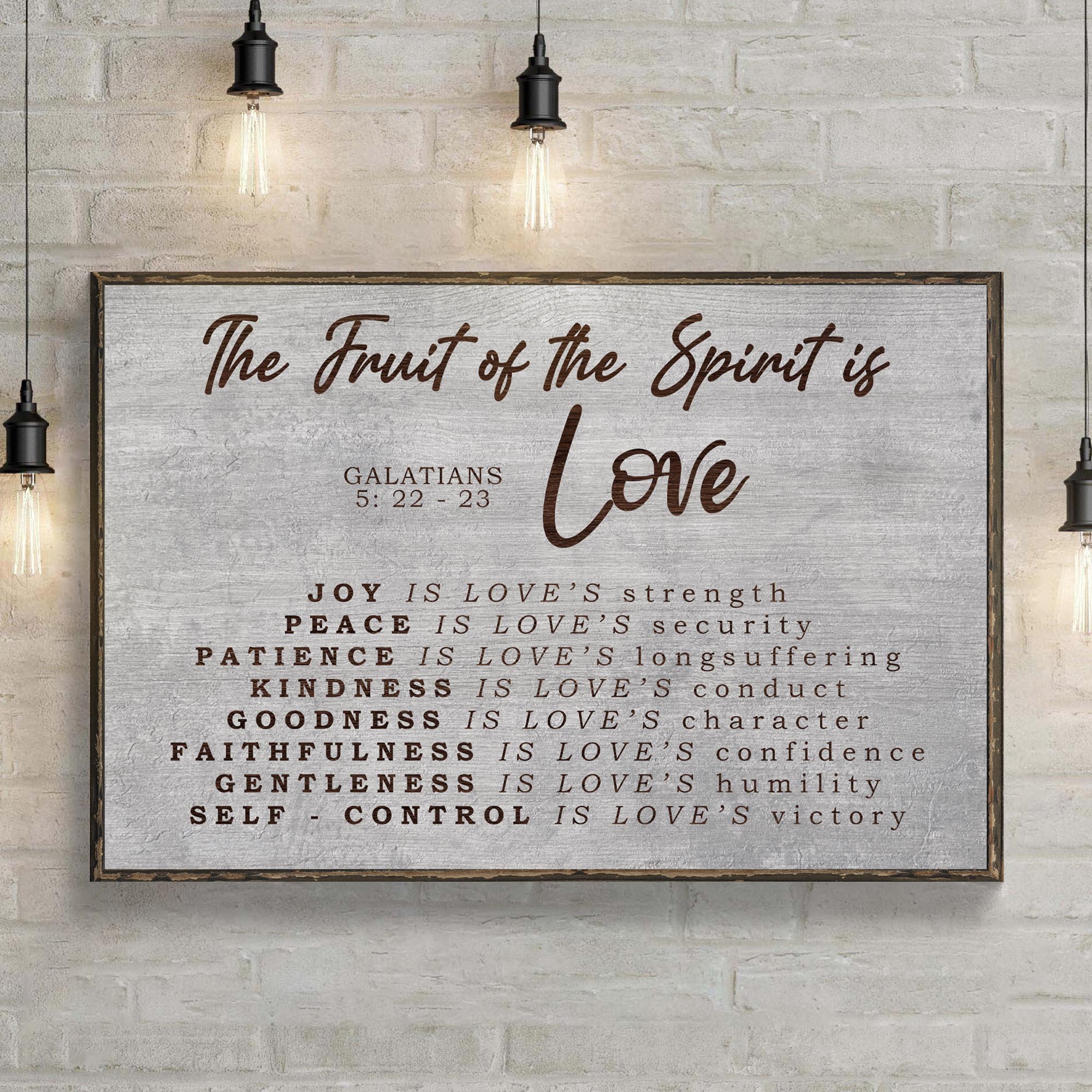 Galatians 5:22-23 - The Fruit Of The Spirit Sign III on sale at MyriadMart