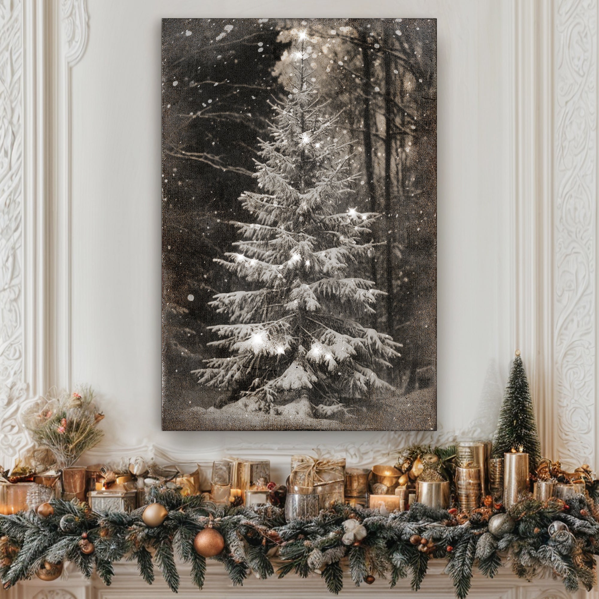 Vintage Christmas Tree Wall Art on sale at MyriadMart