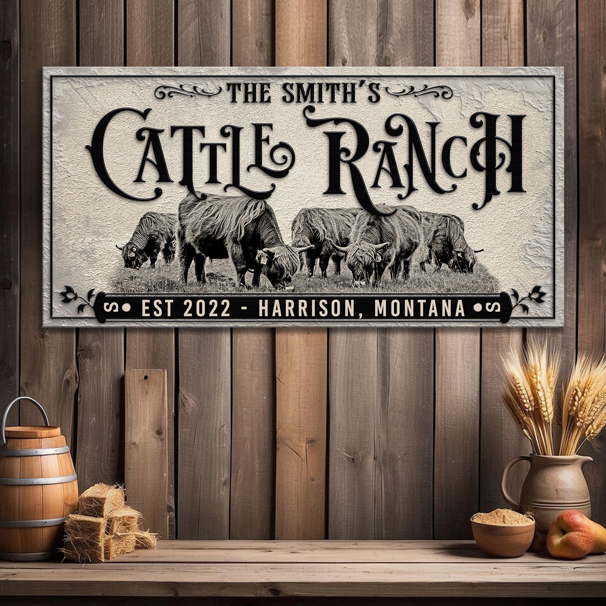Branded Cattle Ranch Sign II on sale at MyriadMart