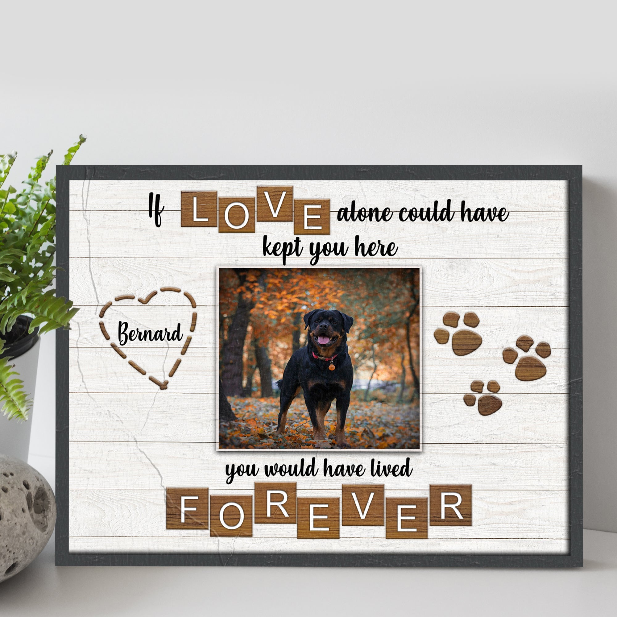 Pet Memorial Sign If Love Alone on sale at MyriadMart