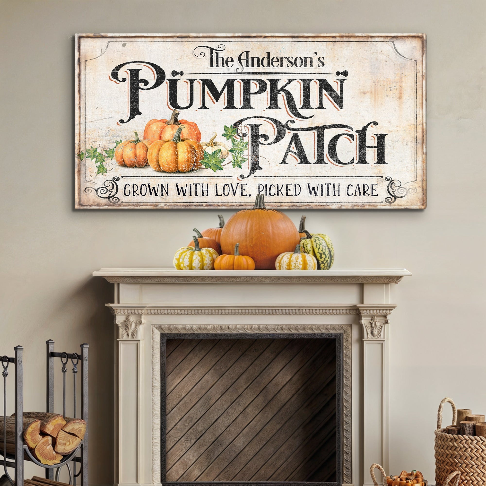 Personalized Pumpkin Patch Sign III on sale at MyriadMart