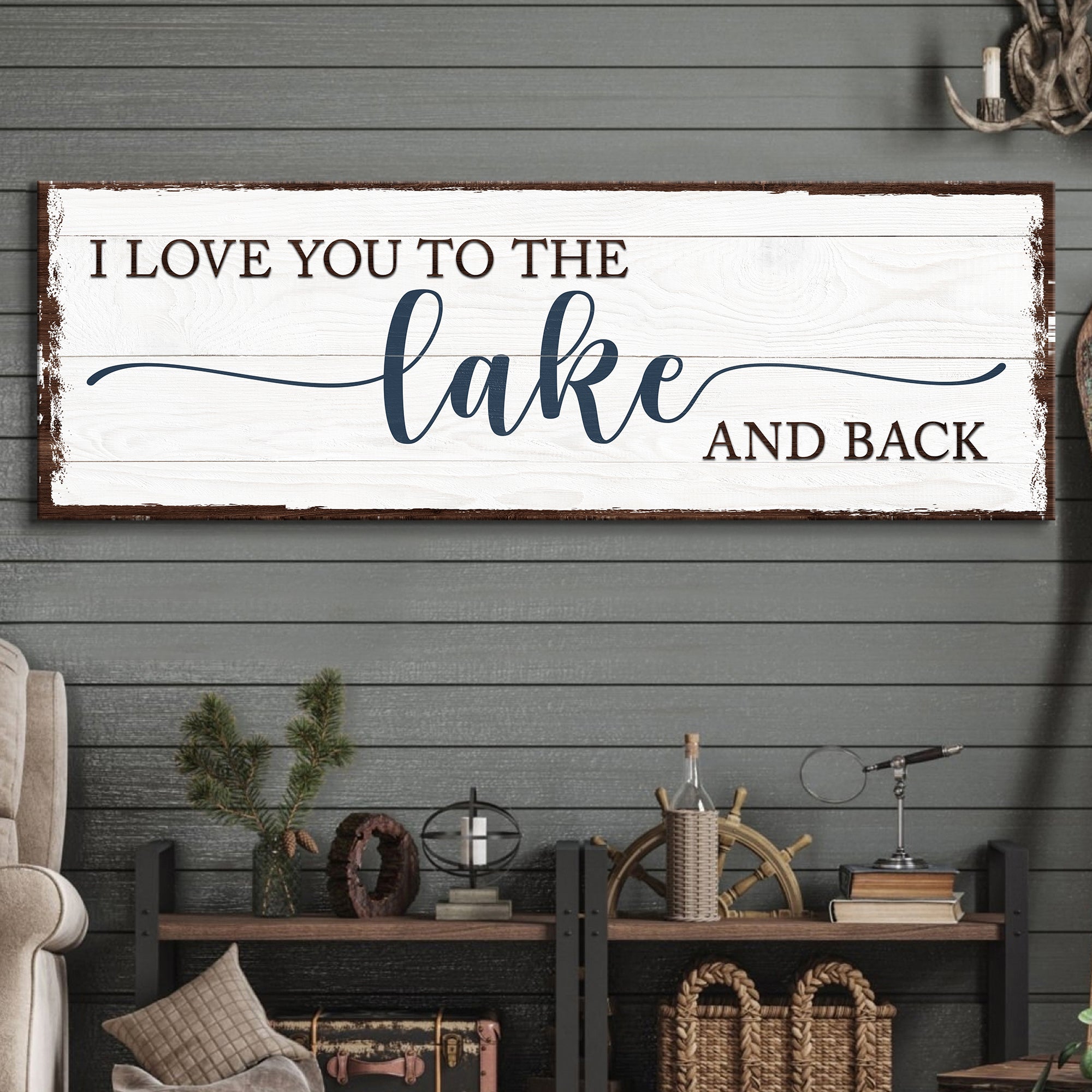 Love You To The Lake And Back Sign III on sale at MyriadMart