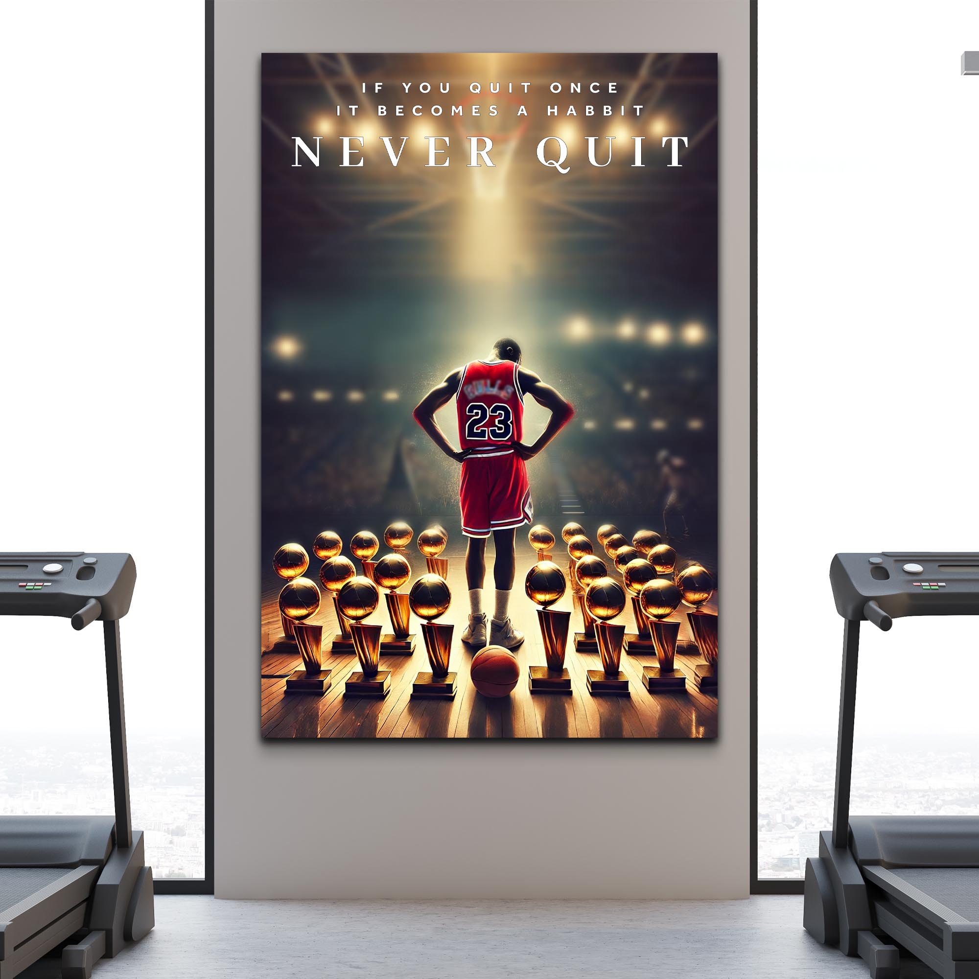 Never Quit - Sport Wall Art on sale at MyriadMart