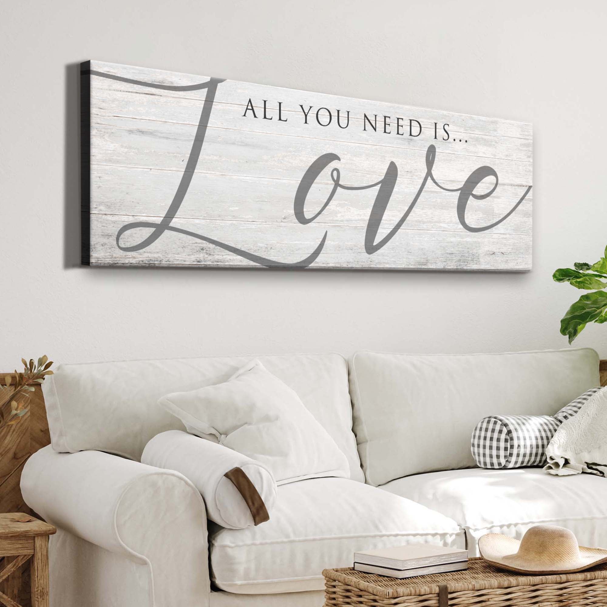 All You Need Is Love Sign IV on sale at MyriadMart