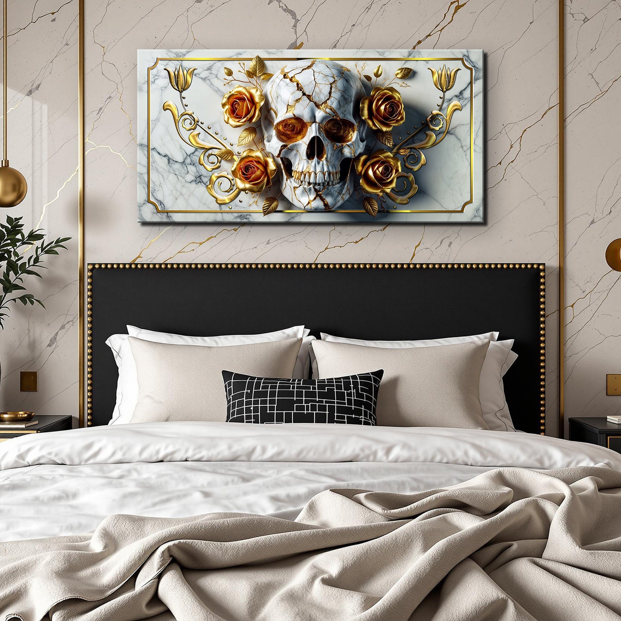 3D Rose and Skull Wall Art II on sale at MyriadMart