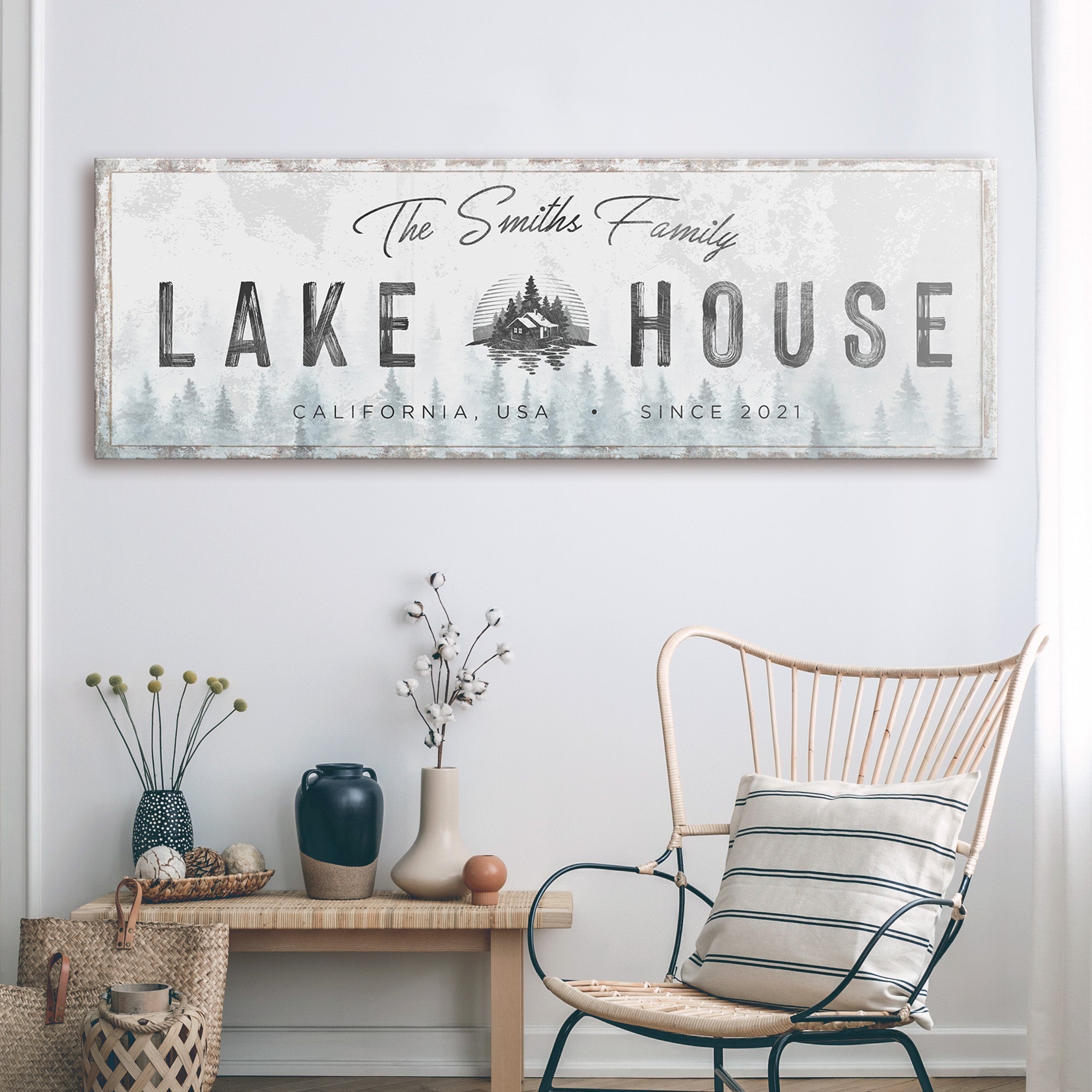 Family Lake House Sign II on sale at MyriadMart