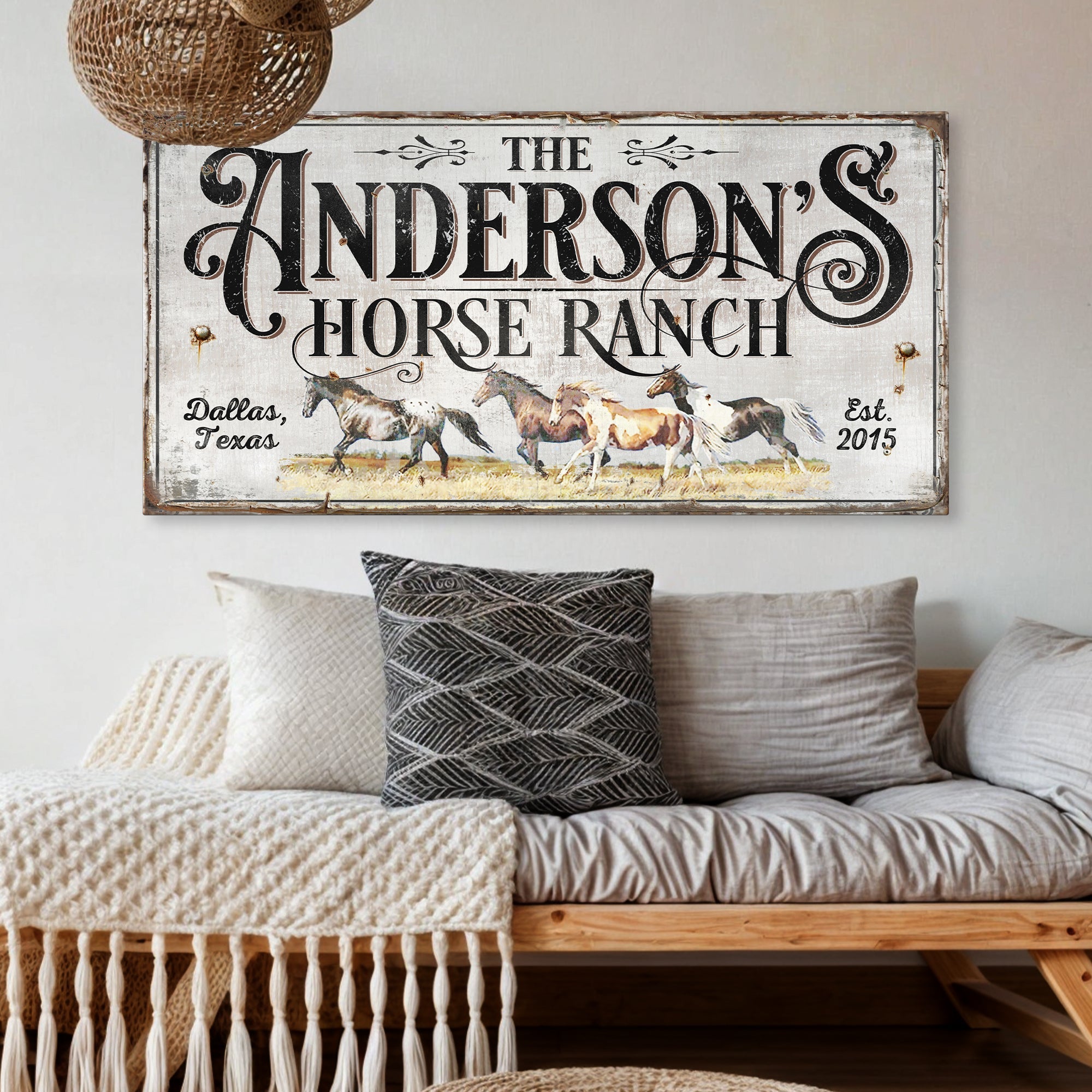 Personalized Horse Ranch Sign II on sale at MyriadMart