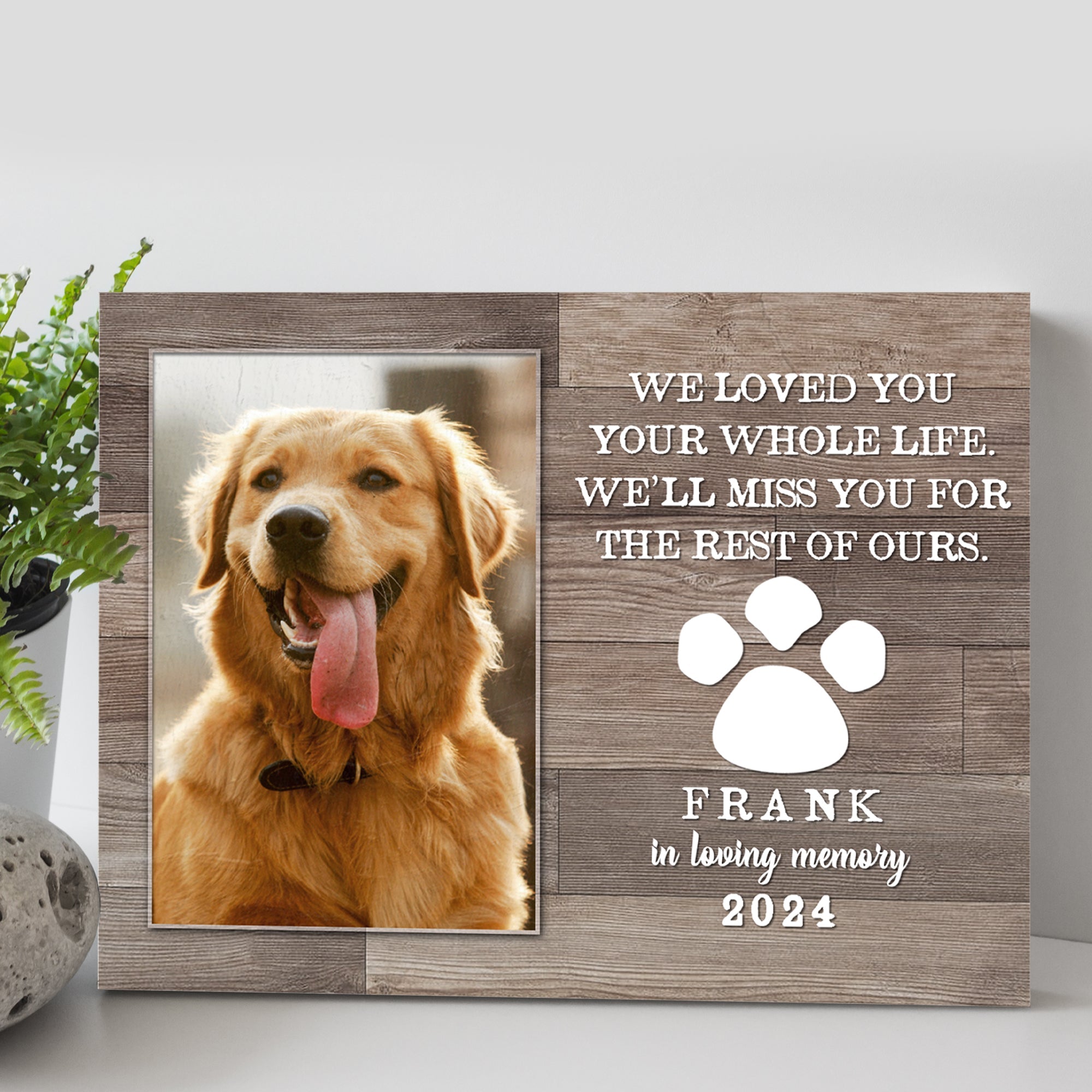 Pet Memorial Sign We Loved You Your Whole Life on sale at MyriadMart