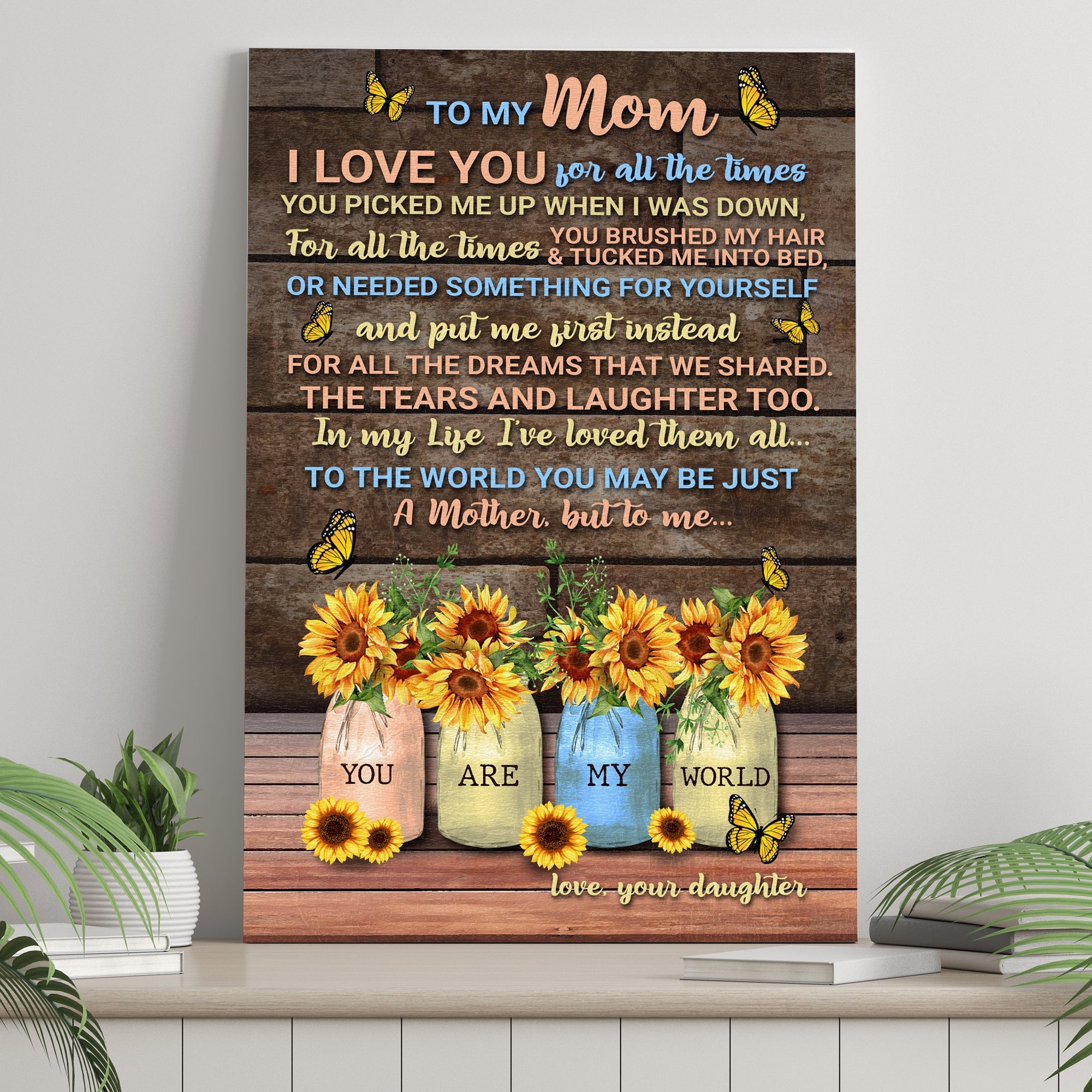 Mother's Day Sign To Me You Are My World on sale at MyriadMart