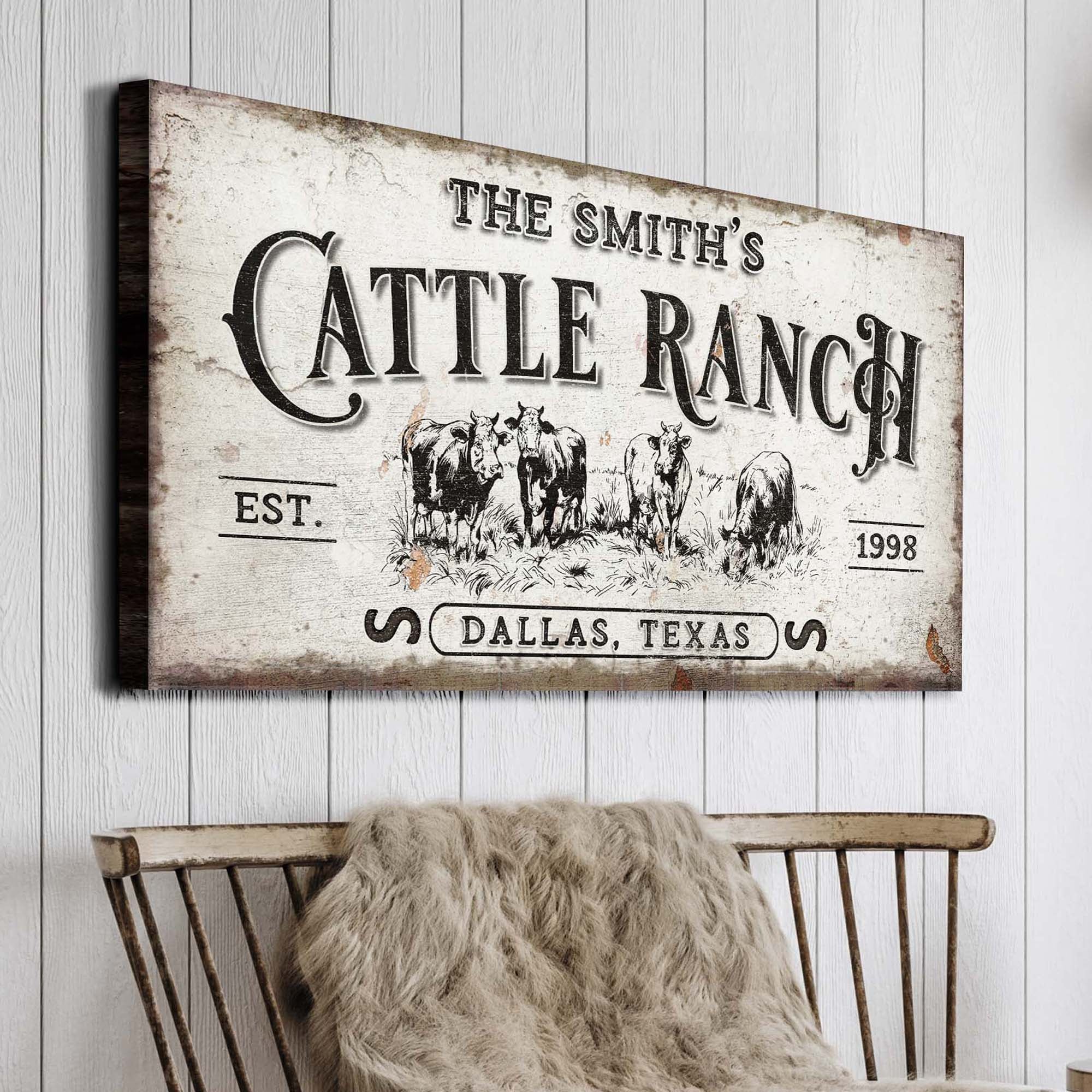 Branded Cattle Ranch Sign on sale at MyriadMart
