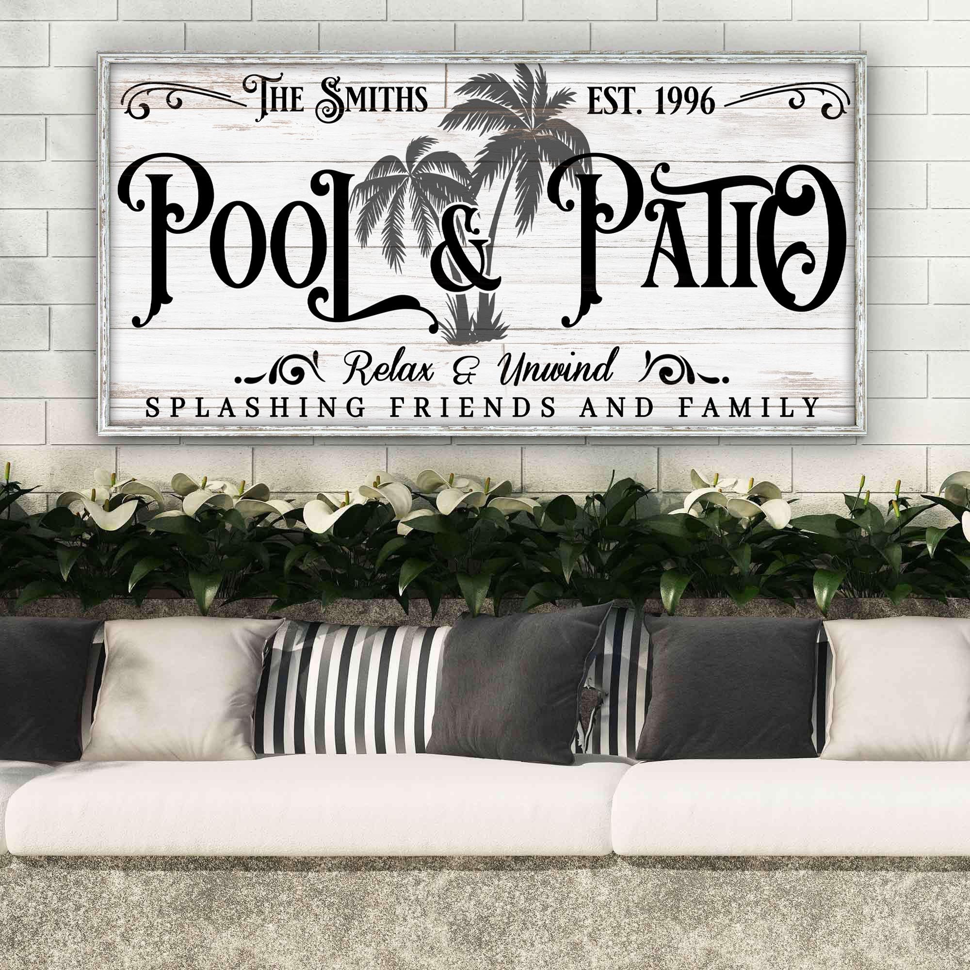 Personalized Pool & Patio Sign VI on sale at MyriadMart