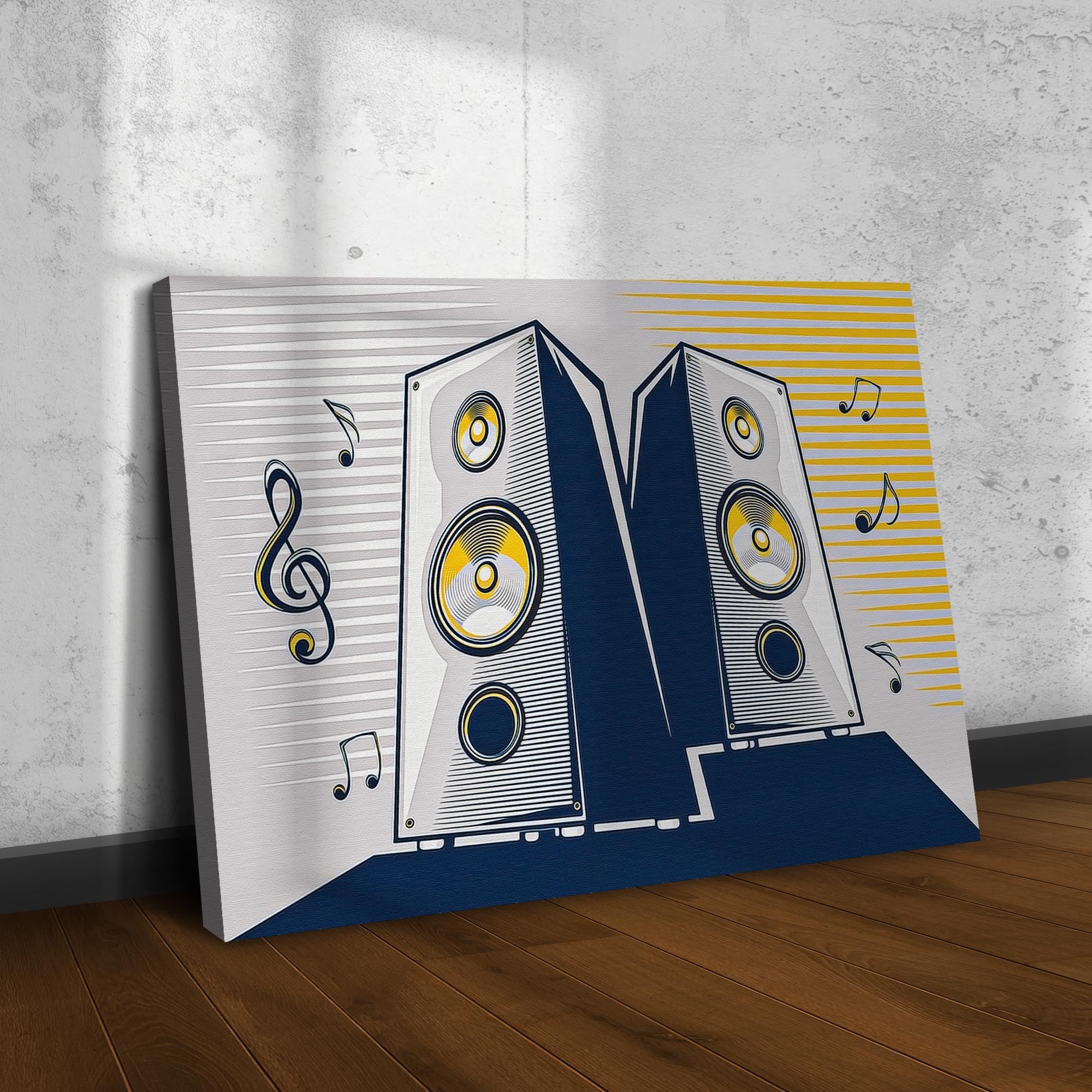 Music Equipment Speakers Pop Art Canvas Wall Art on sale at MyriadMart