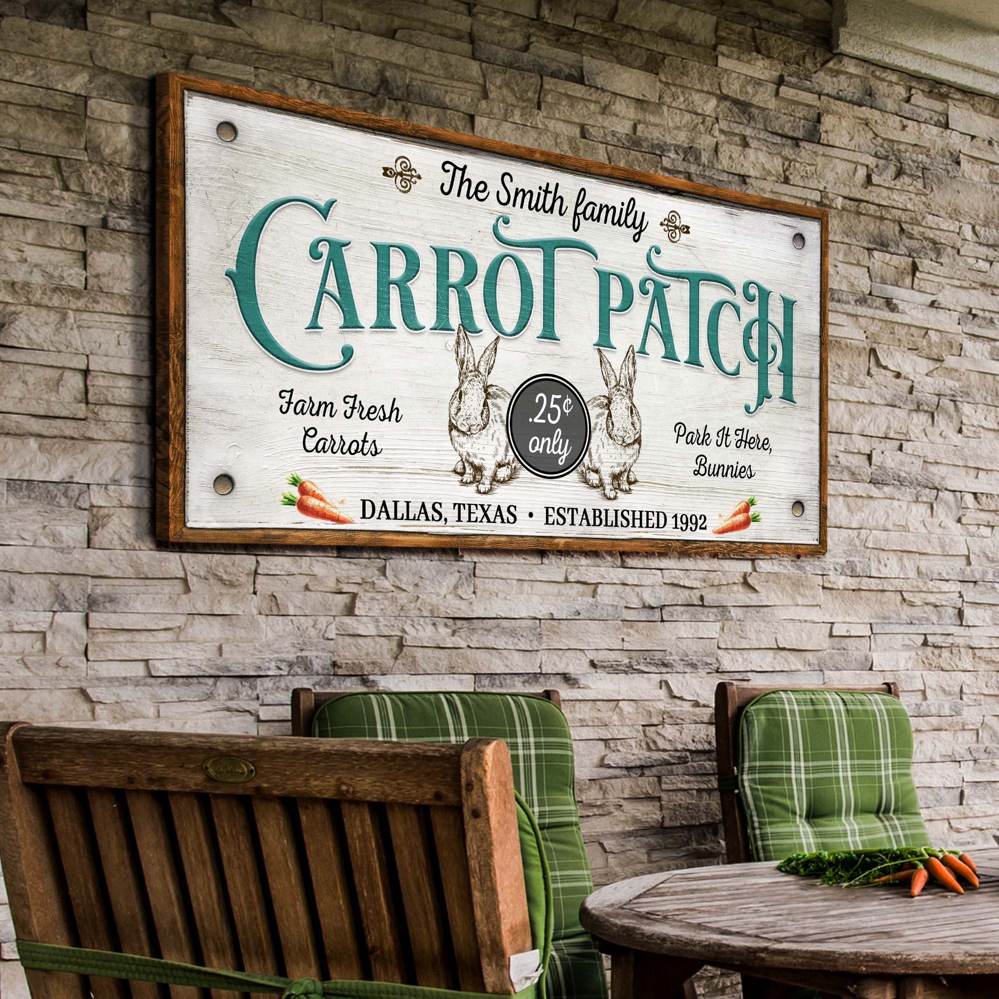 Farm Fresh Carrot Patch Sign II on sale at MyriadMart