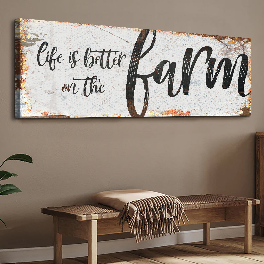 Life Is Better On The Farm Sign IX on sale at MyriadMart