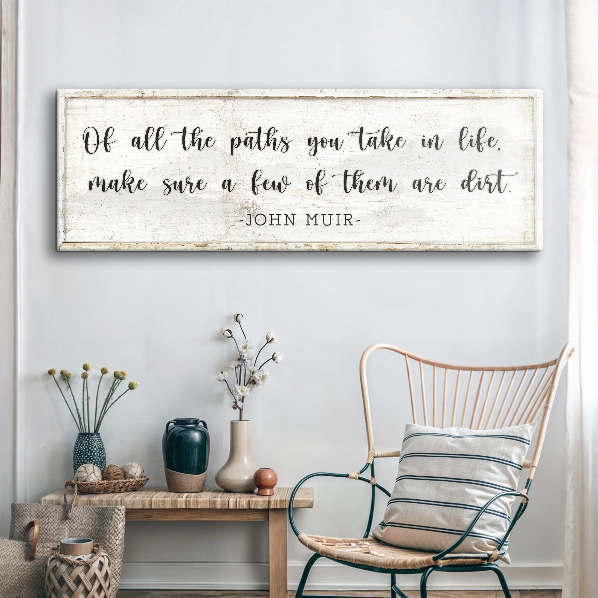 Of All the Paths You Take in Life Make Sure A Few Of Them Are Dirt Cabin Sign III on sale at MyriadMart