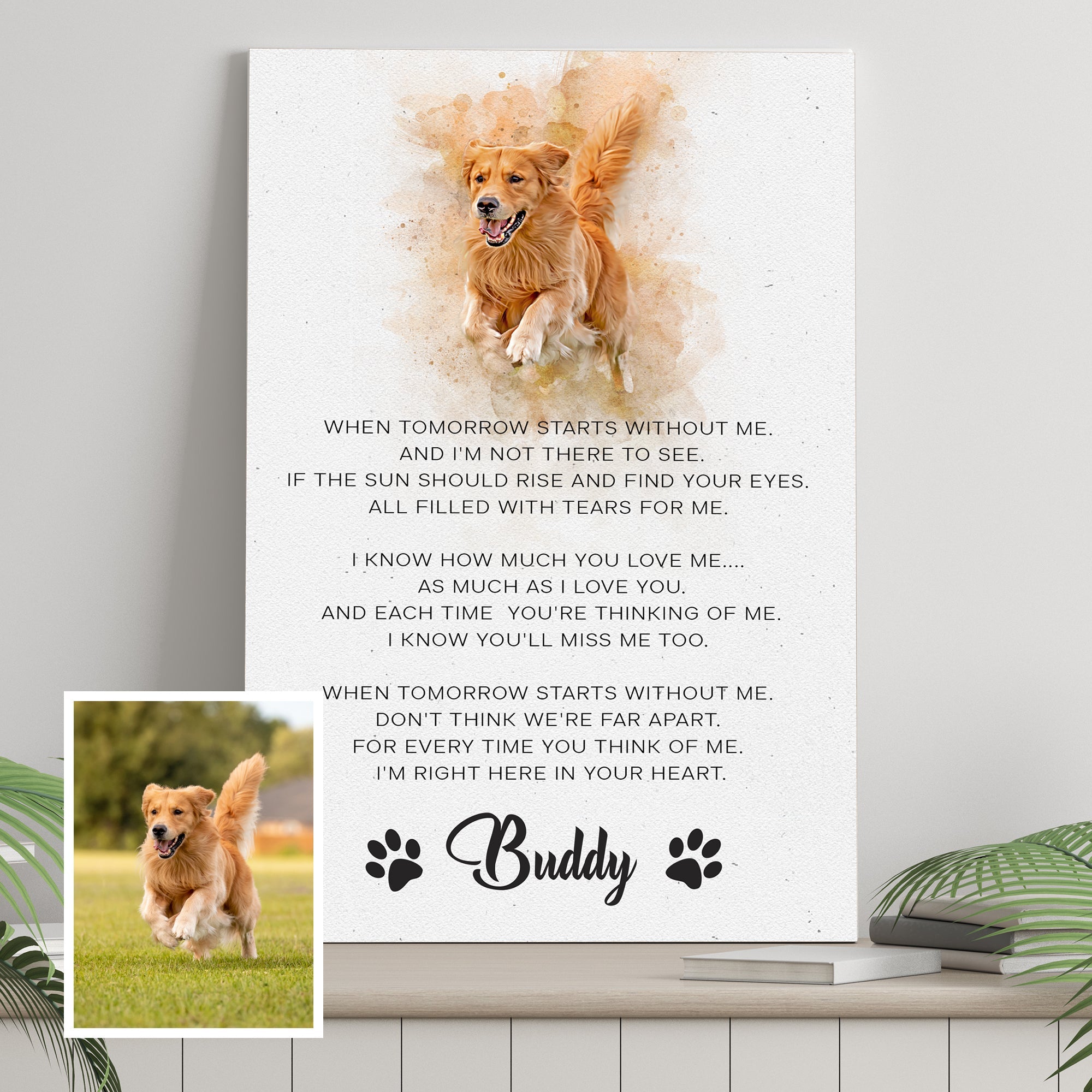 Pet Memorial Sign I'm Right Here In Your Heart on sale at MyriadMart