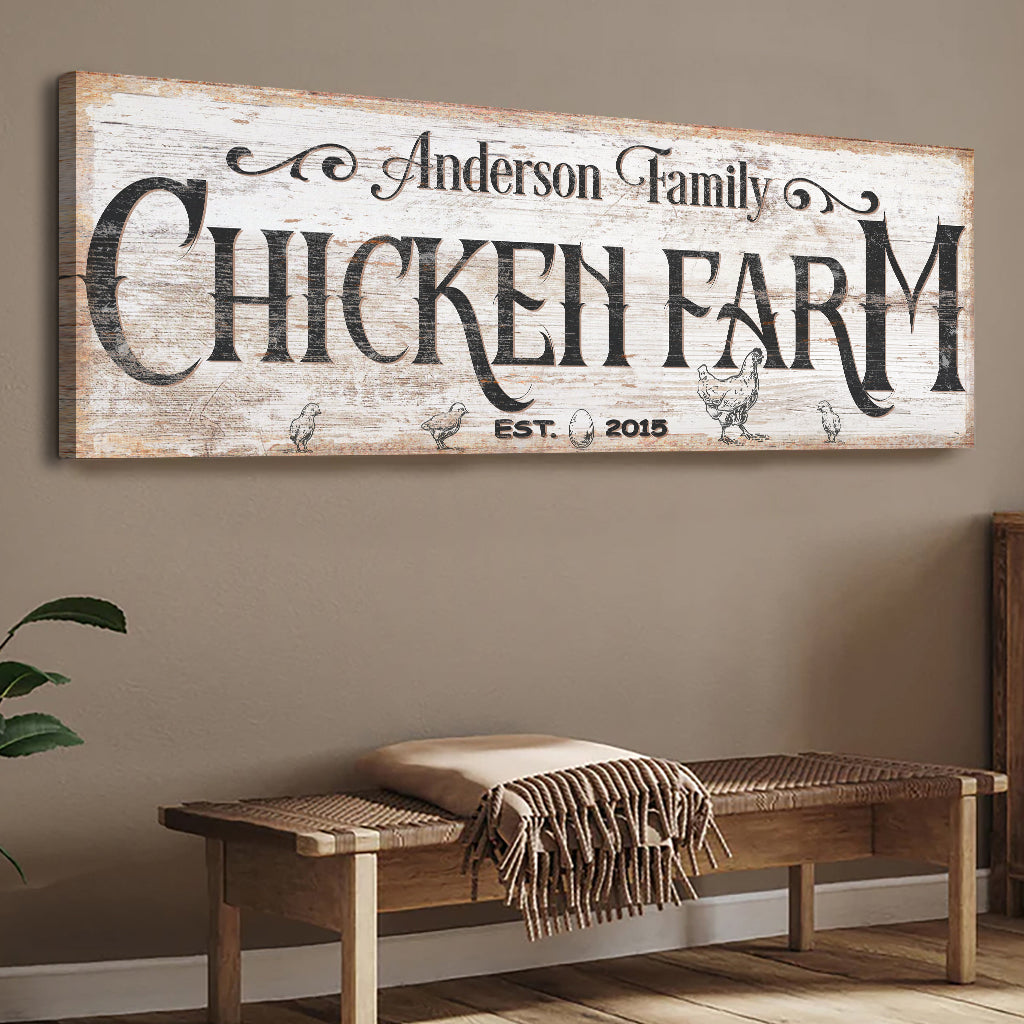 Chicken Farm Farmhouse Sign III on sale at MyriadMart