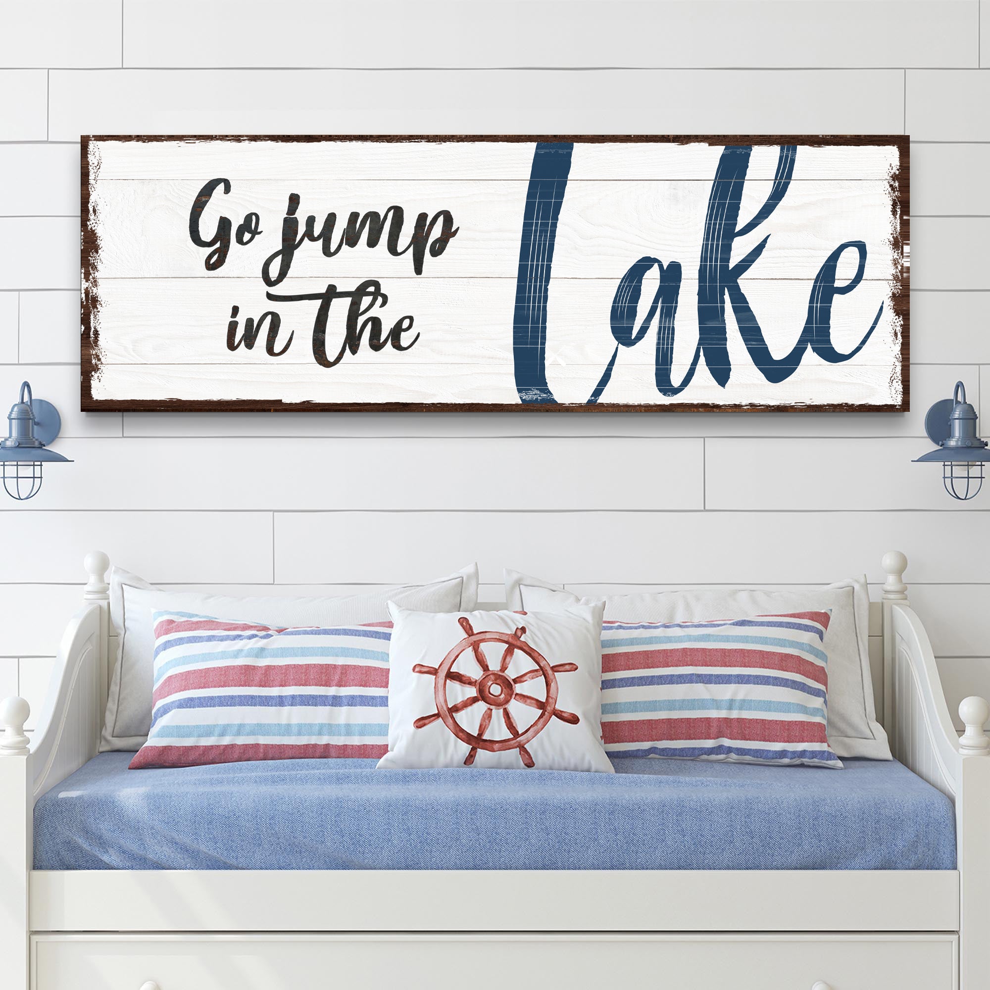 Go Jump In The Lake Sign II on sale at MyriadMart