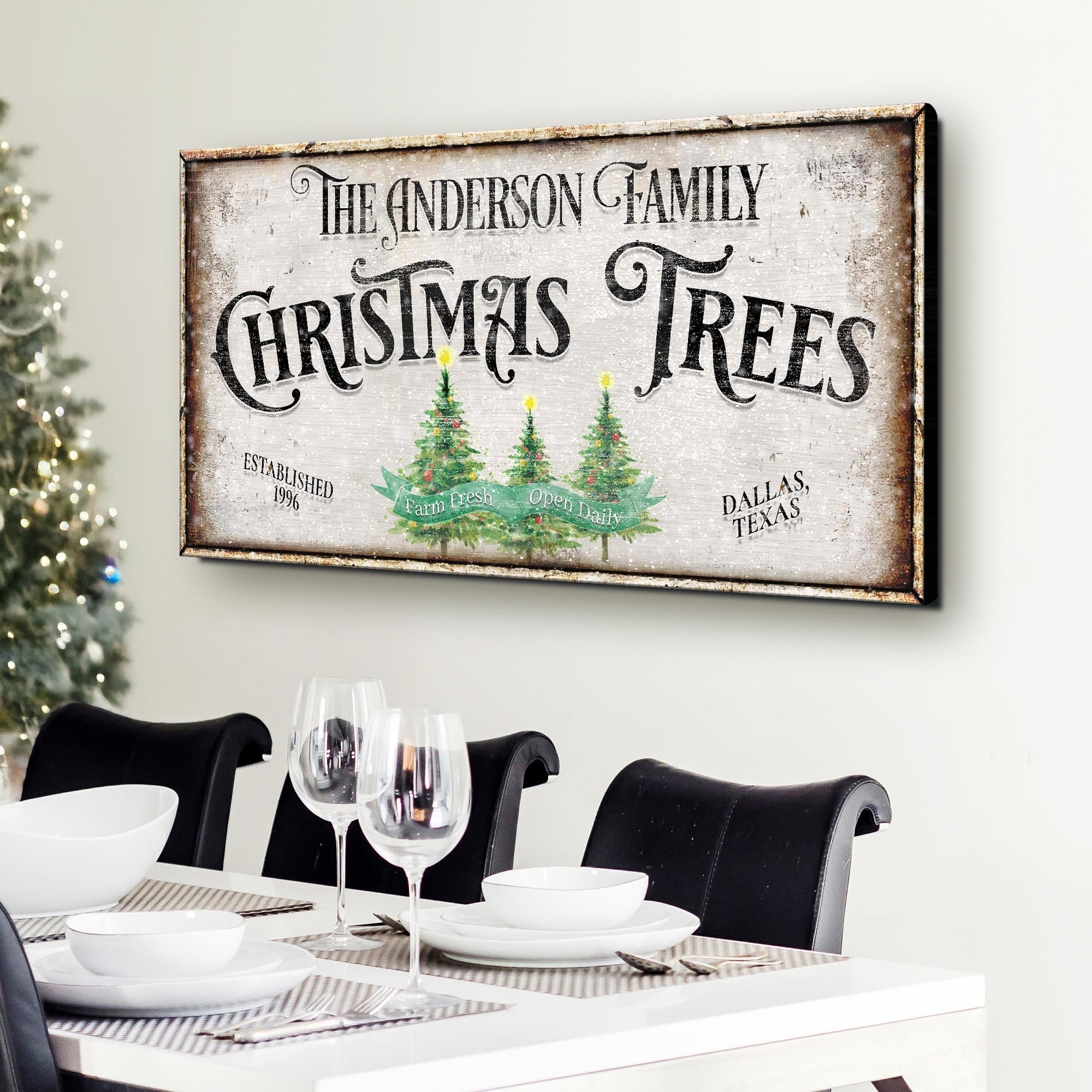 Family Christmas Tree Farm Sign III on sale at MyriadMart