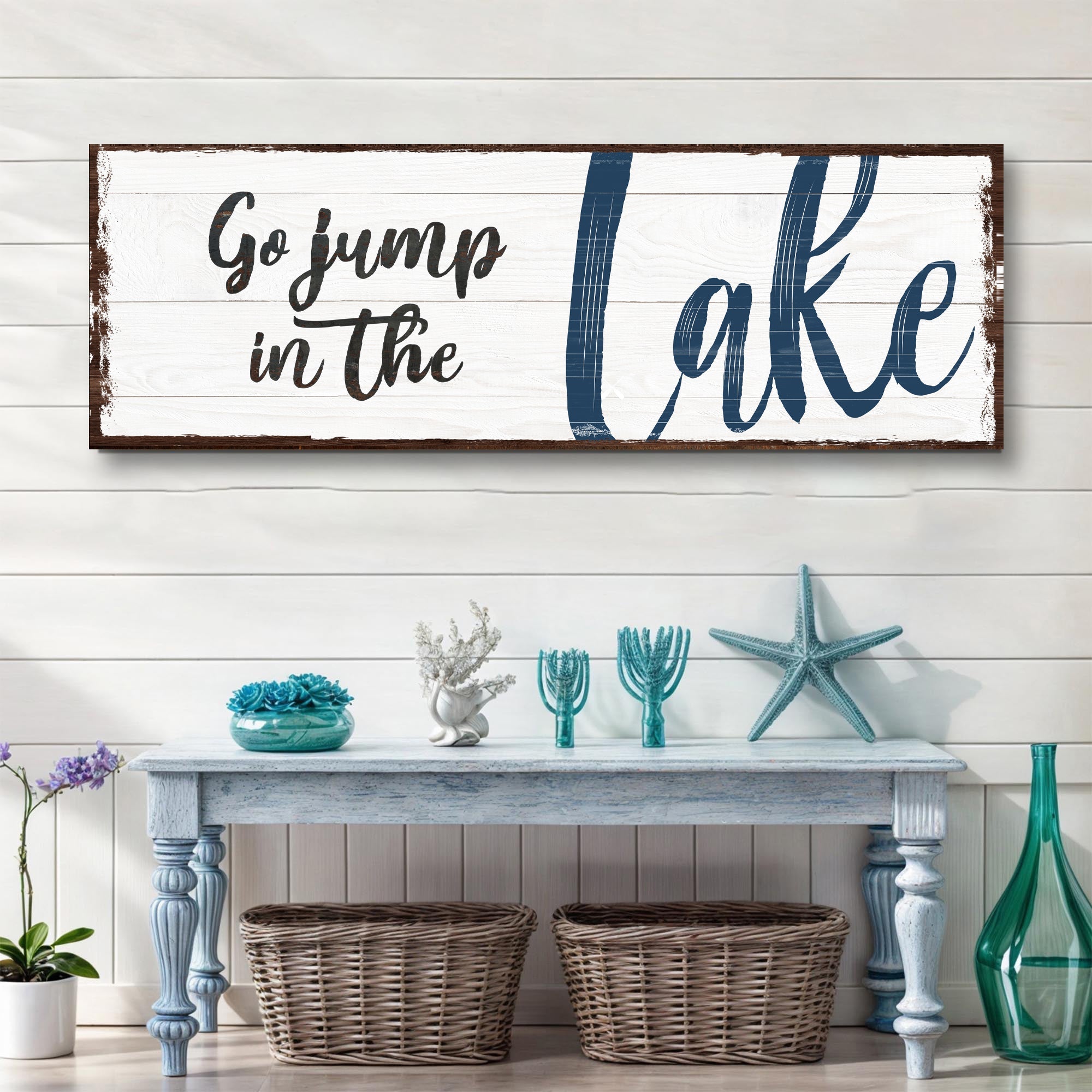 Go Jump In The Lake Sign II on sale at MyriadMart