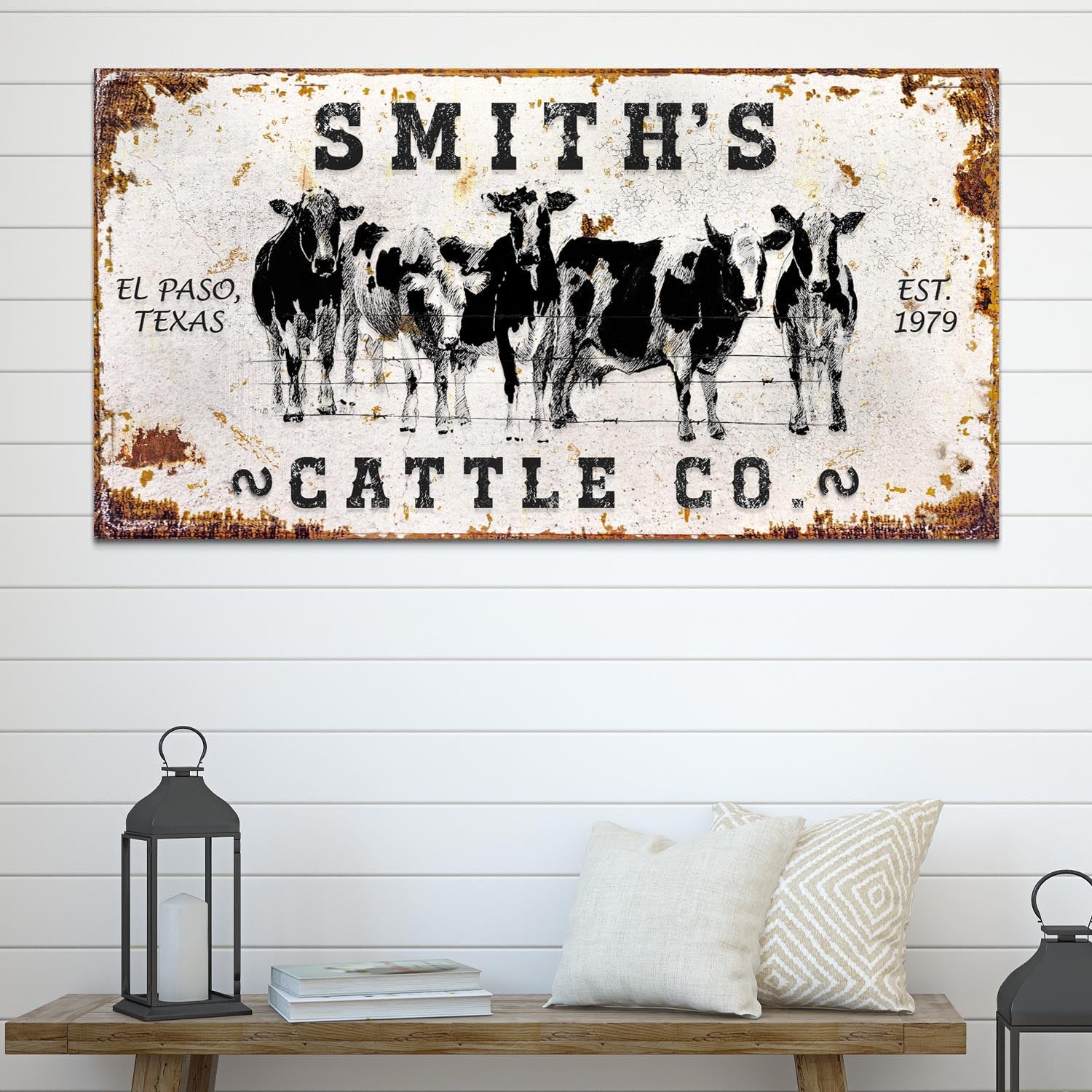 Personalized Cattle Sign II on sale at MyriadMart