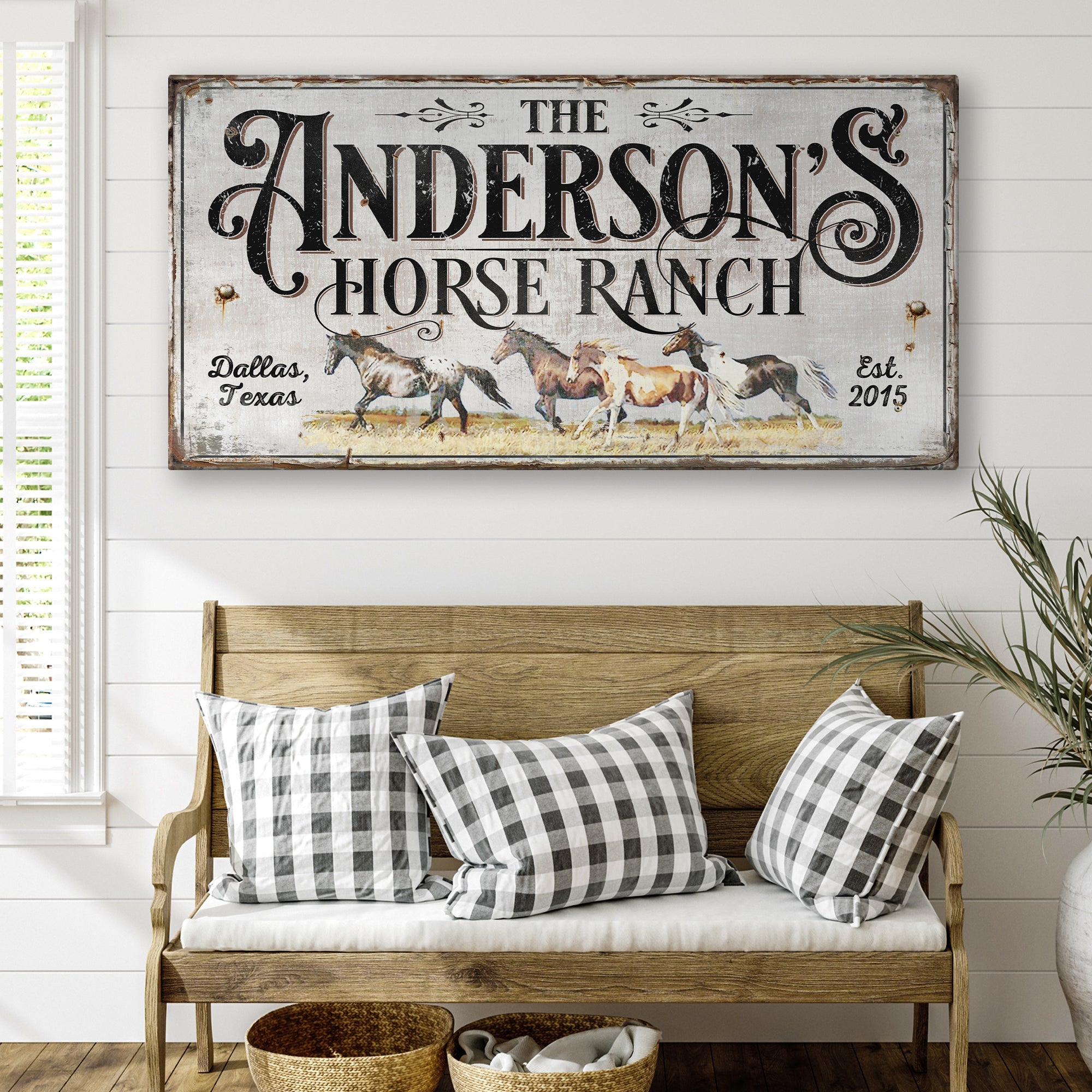 Personalized Horse Ranch Sign II on sale at MyriadMart