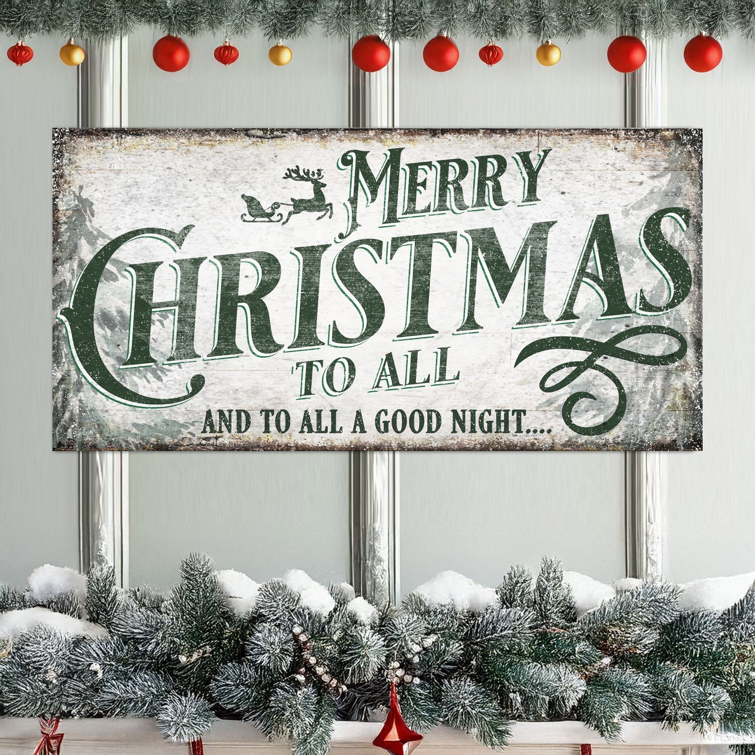 Merry Christmas To All And Goodnight Sign II on sale at MyriadMart